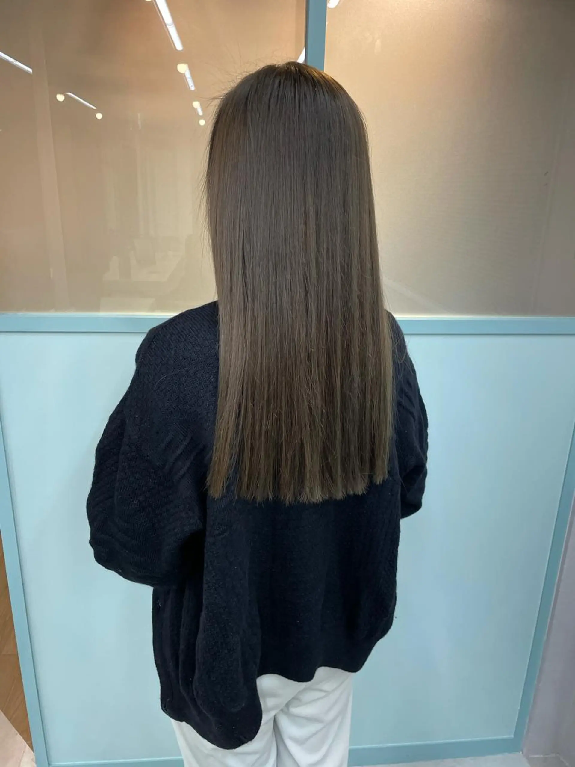 セミロング カラー ヘアアレンジ 韓国ヘア🖤 YURINAのヘアスタイル