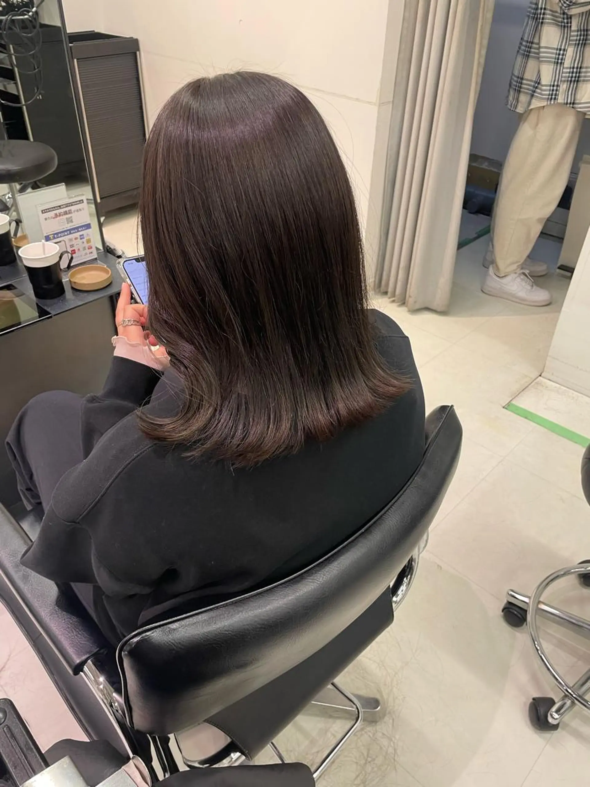 セミロング カラー キッズ カット ヘアカラー トリートメント オトナヘア🌸 harukaのヘアスタイル