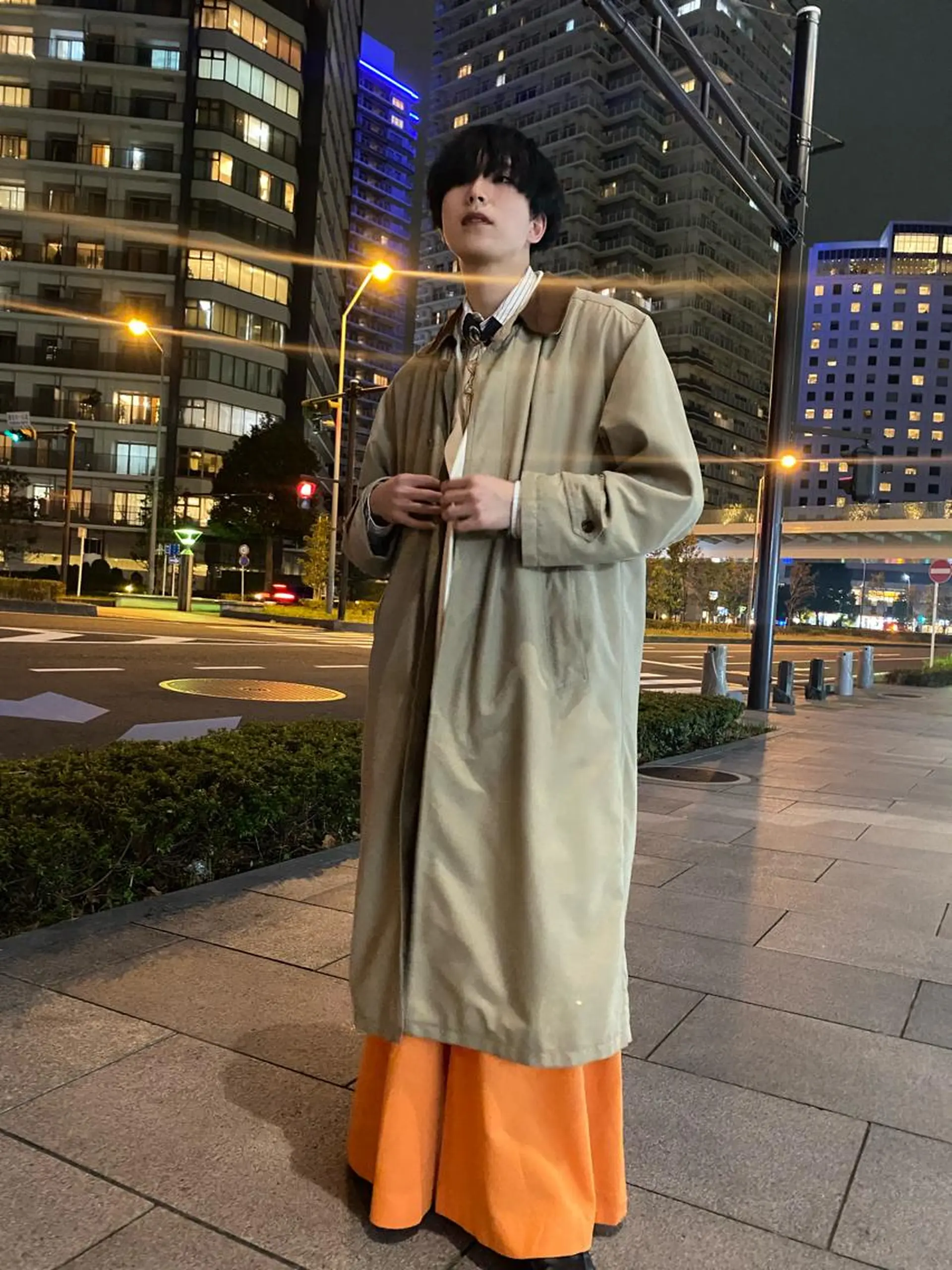 ショート カラー メンズ マッシュ 黒髪 ブルーカラー ブルーブラック カット ヘアカラー メンズパーマの達人 / タカシマダイスケのヘアスタイル