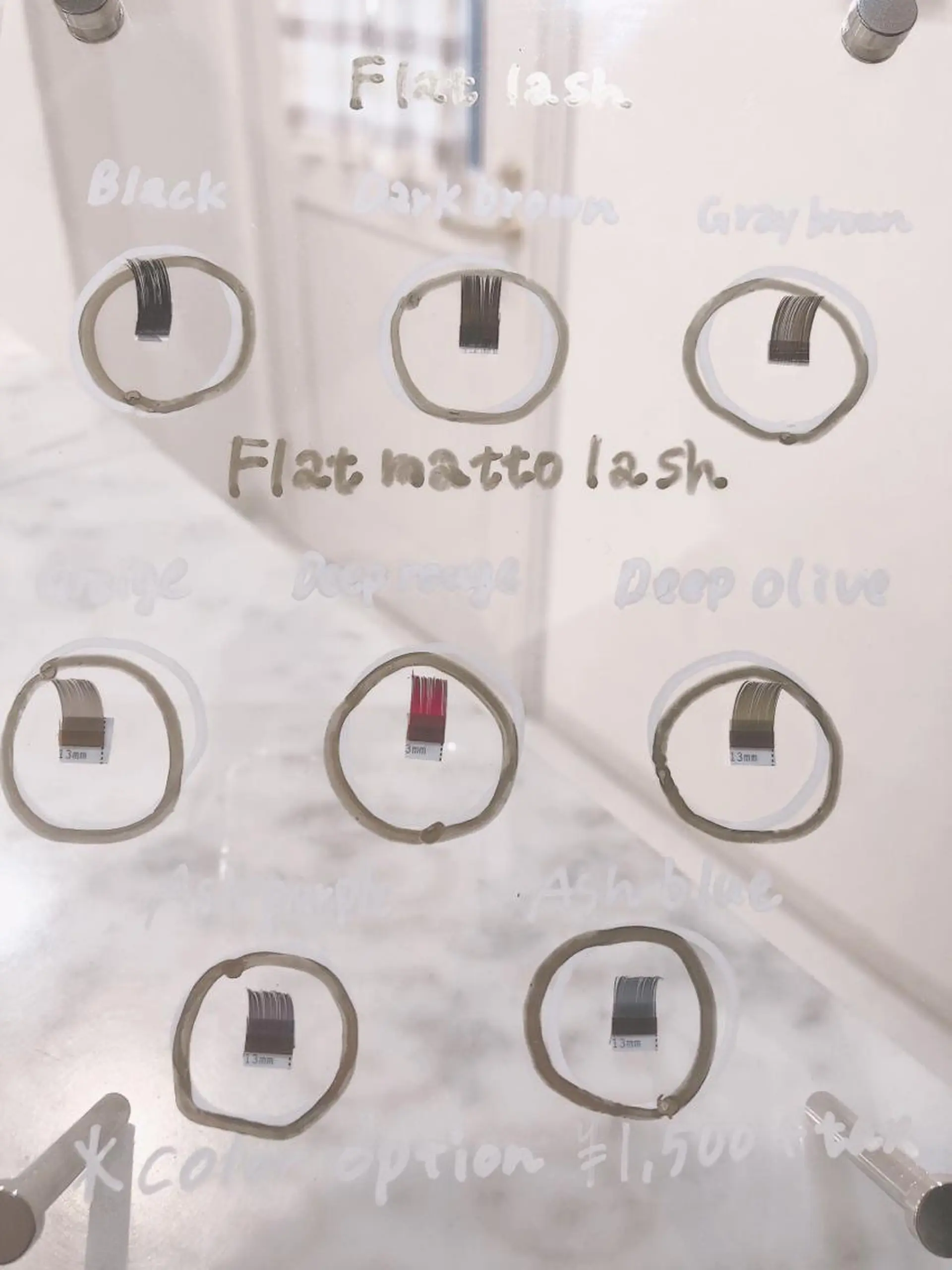 マツエク・マツパ フラットラッシュ おない あきこのマツエク・マツパデザイン