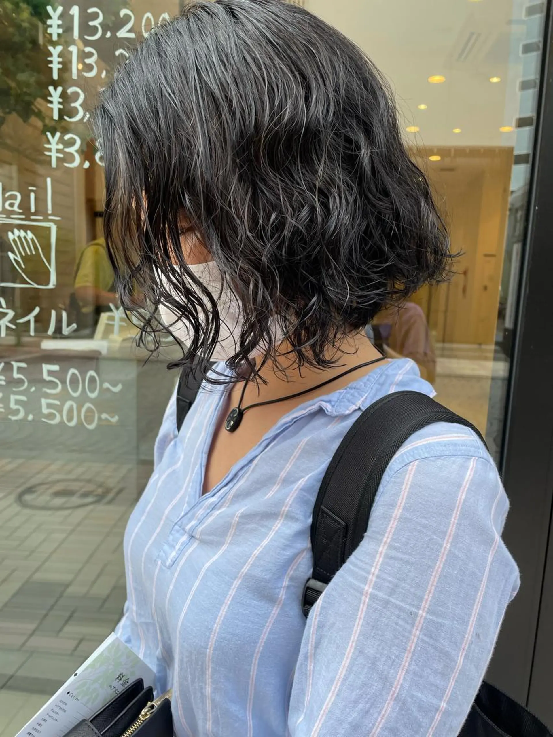 ミディアム カラー パーマ 🩵ANELA東口 齋藤琴音💚のマツエク・マツパデザイン