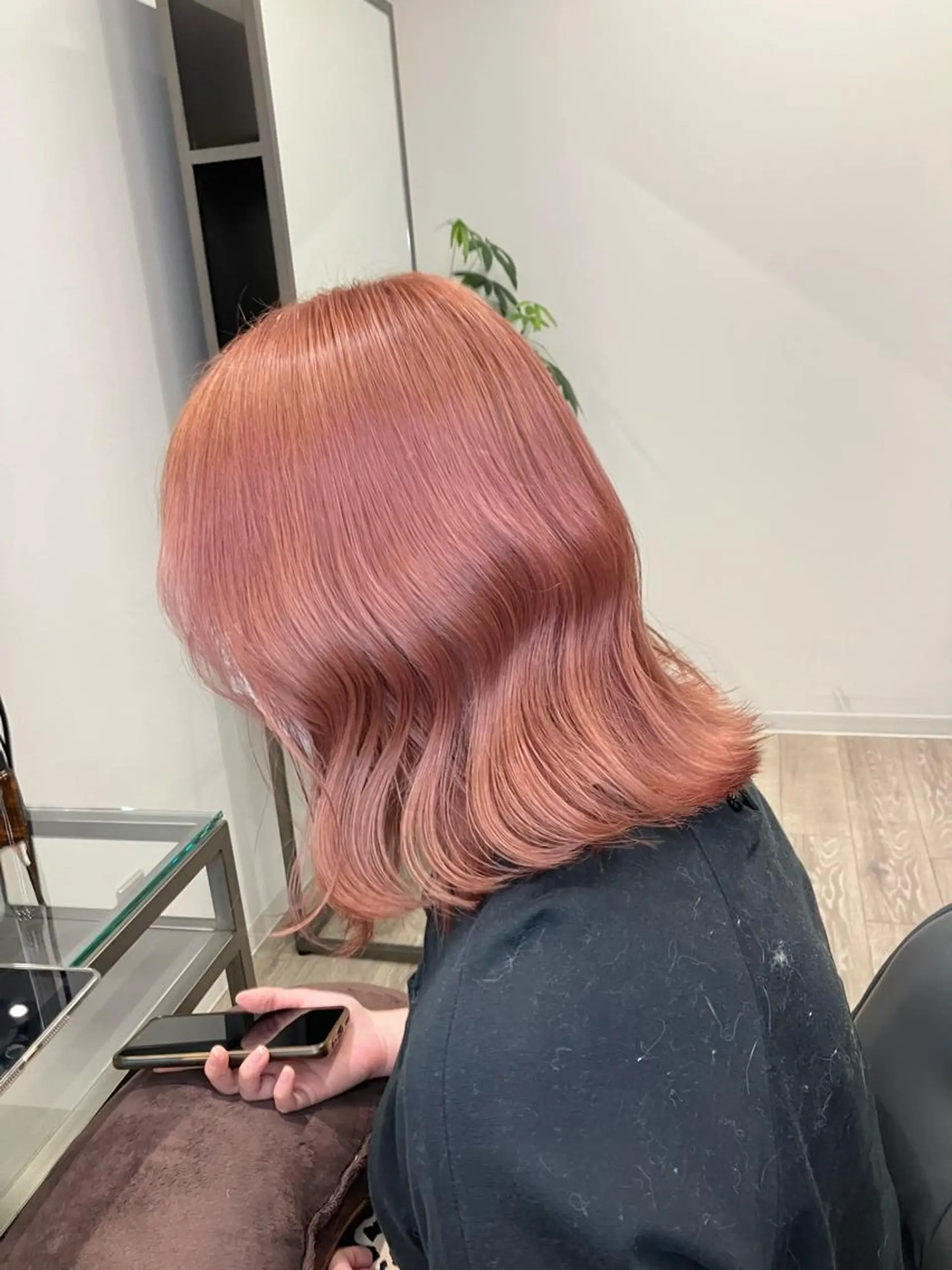 ミディアム カラー ベージュカラー 髪質改善/縮毛矯正 /美髪カラー/こてのヘアスタイル