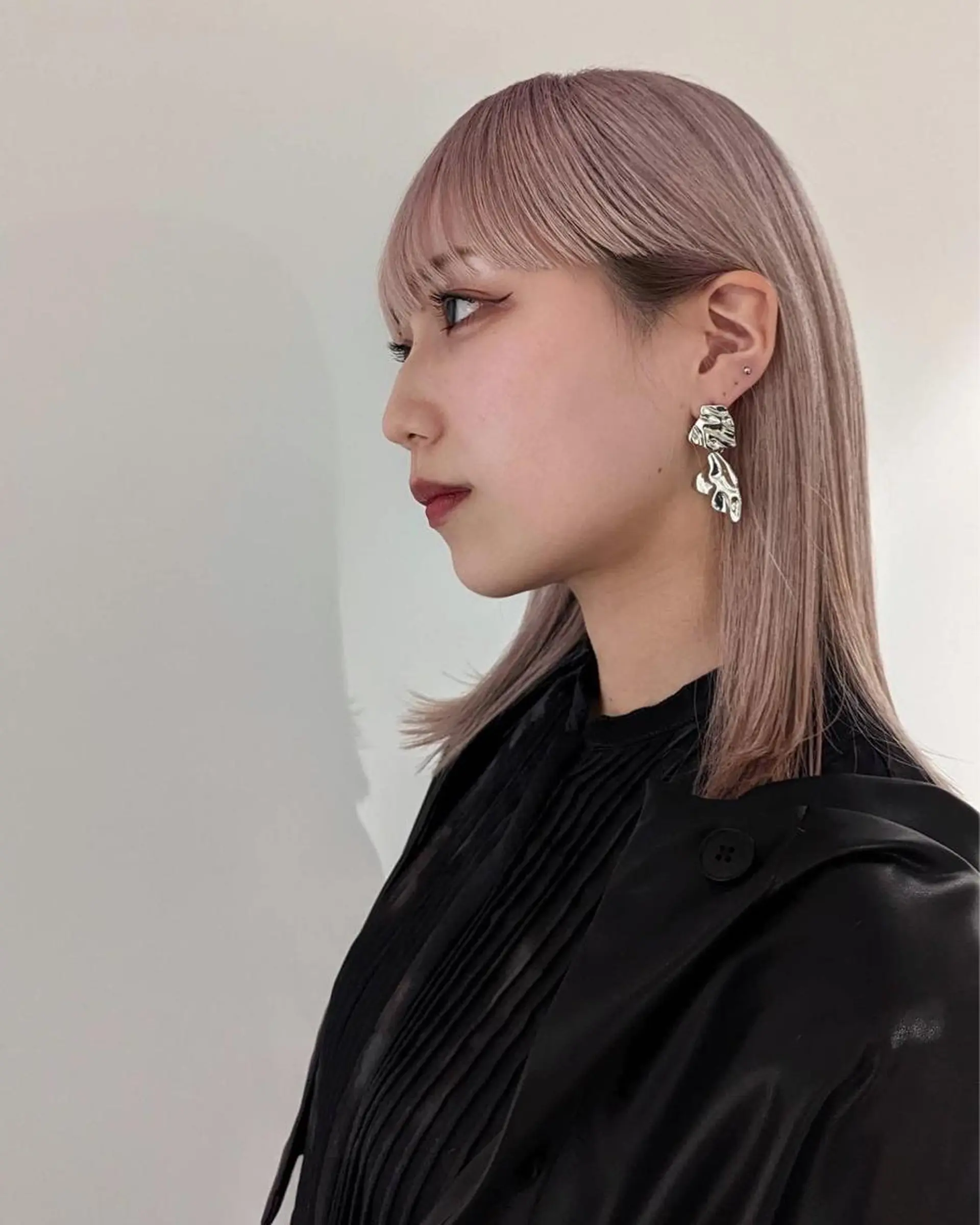 ミディアム カラー パーマ ヘアアレンジ メンズ キッズ ネイル マツエク・マツパ アイブロウ 透明感ワンカラー梅田 ダブルカラー/川上のヘアスタイル