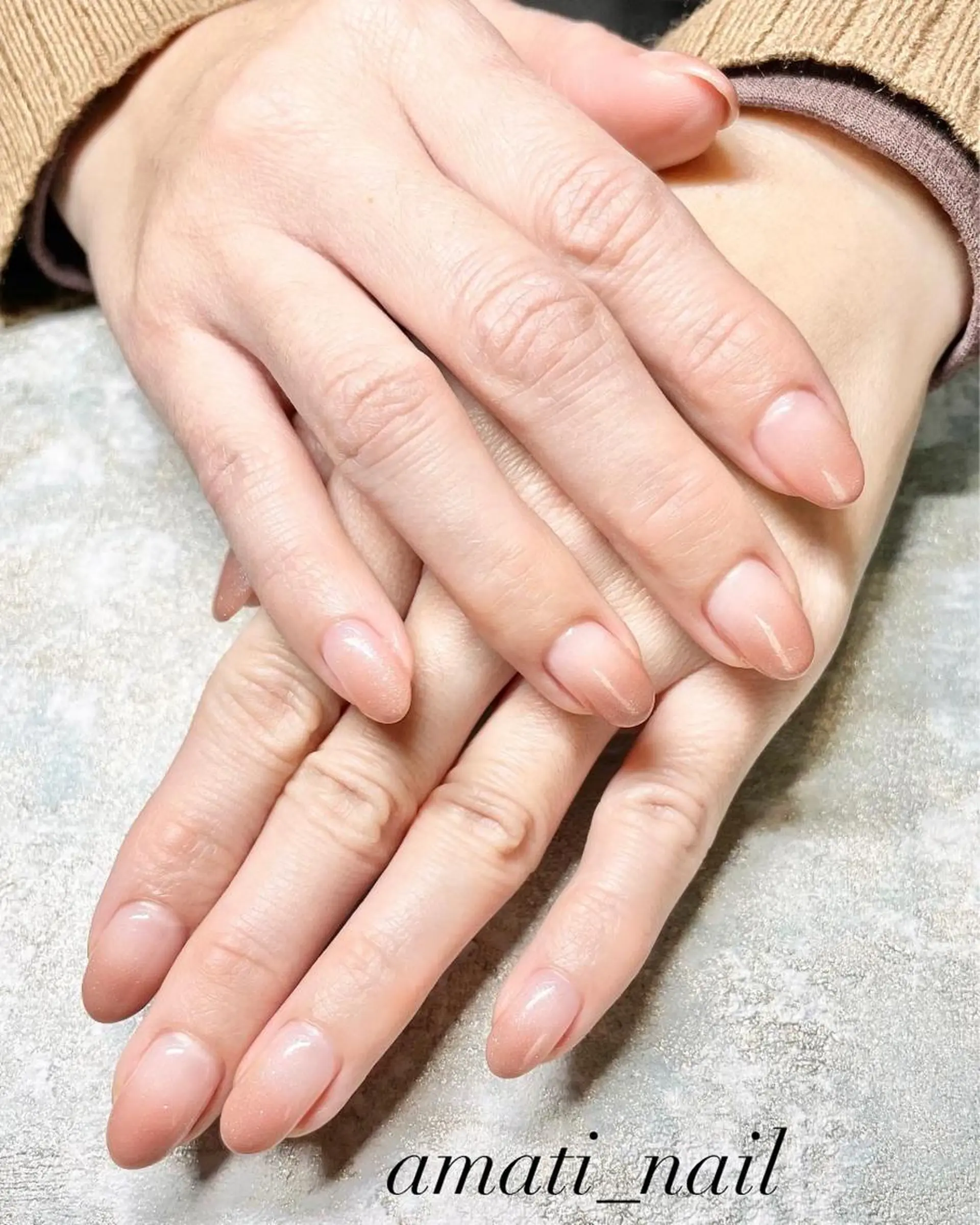 ネイル グラデーション ワンカラーネイル ハンドネイル amati_nail TAKAKOのネイルデザイン