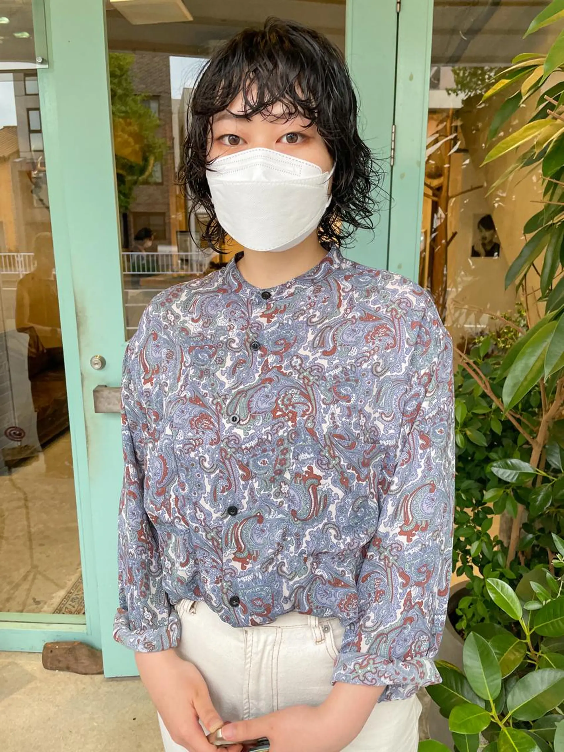 ミディアム パーマ パーマ/レイヤー 岩山丈一郎のヘアスタイル