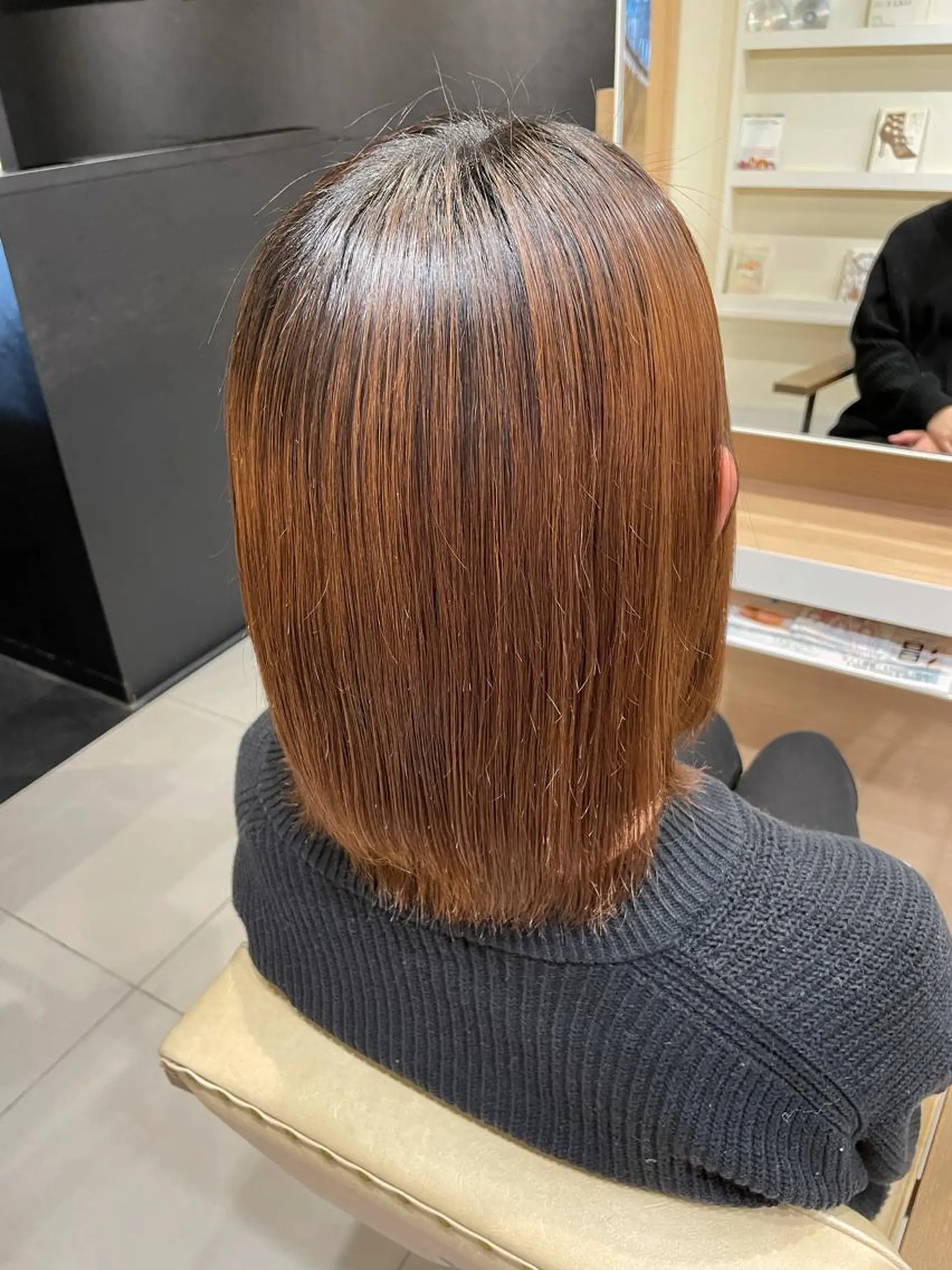 ミディアム パーマ ヘアアレンジ ミディアムパーマ ストレートパーマ 8HAIR / MAYUのヘアスタイル