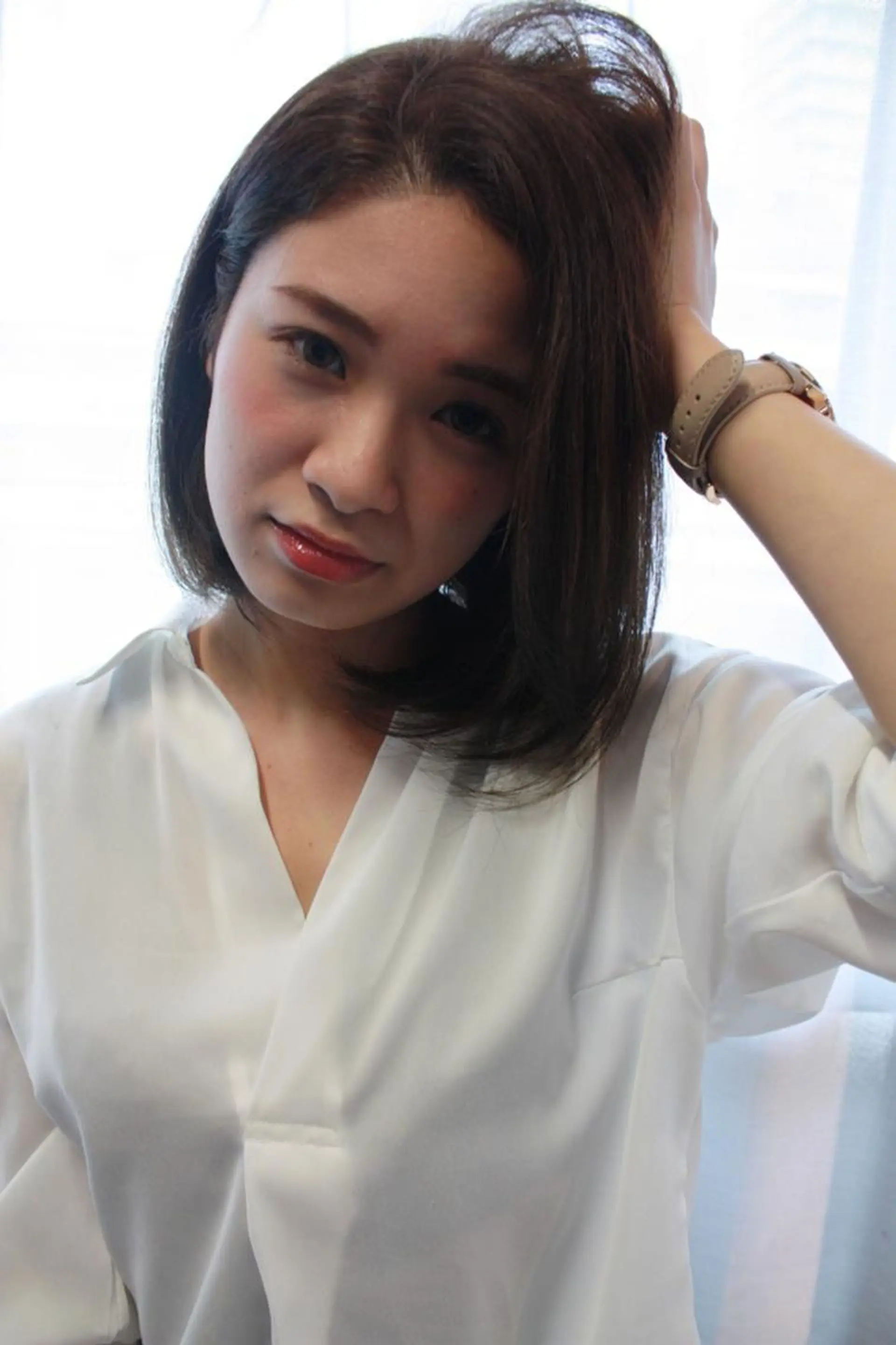 ミディアム カラー パーマ ブリーチ イルミナカラー 髪質改善 トリートメント 🧡Watanabe Rio🧡のヘアスタイル