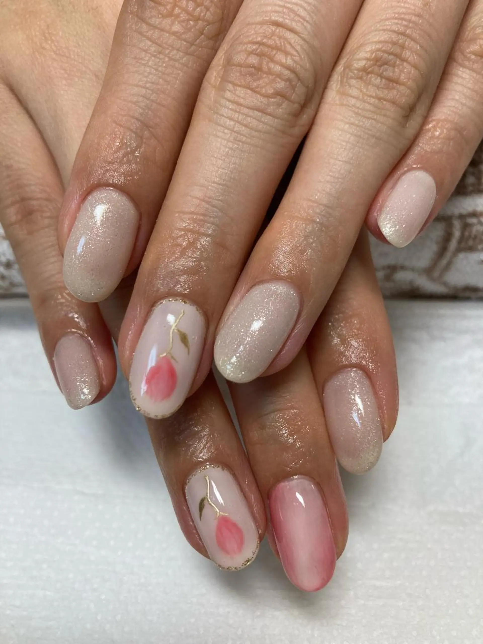 ネイル rukianail 新里のネイルデザイン