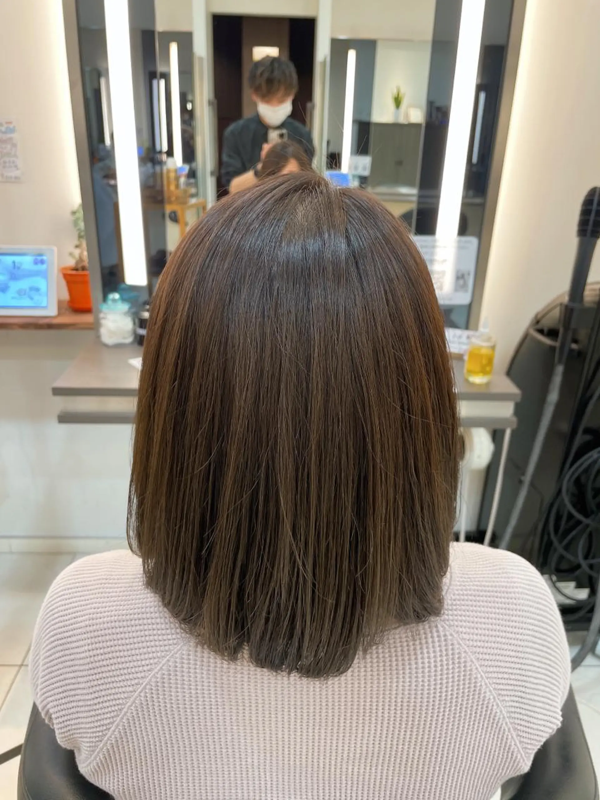カラー アディクシーカラー 店長/ボブ/ 縮毛矯正/清水祥偉のヘアスタイル