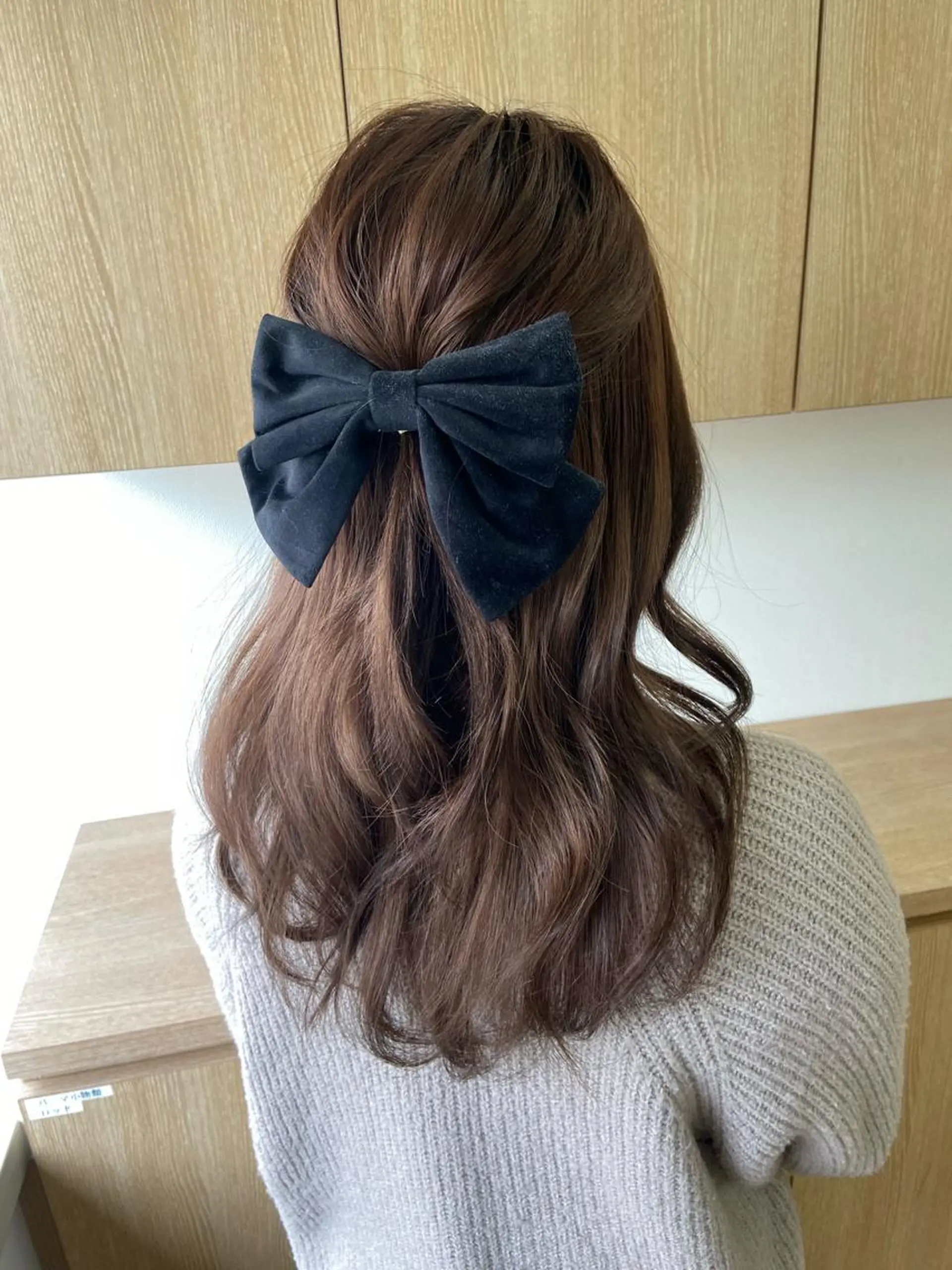 ロング ヘアアレンジ ハーフアップ フレンチガーリー 韓国風ヘア 新宿/韓国ヘア 中明度カラー/かやのヘアスタイル