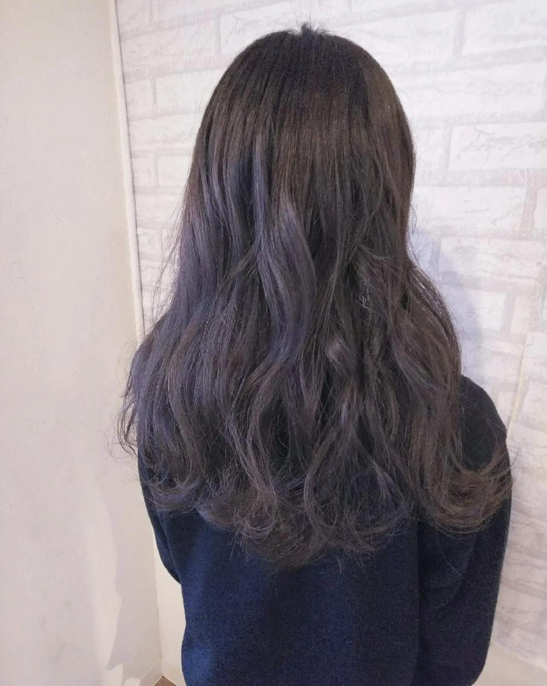 ロング カラー アッシュ ラベンダーカラー ラベンダーアッシュ JIL BLAN 京都所属・RU RIのヘアスタイル