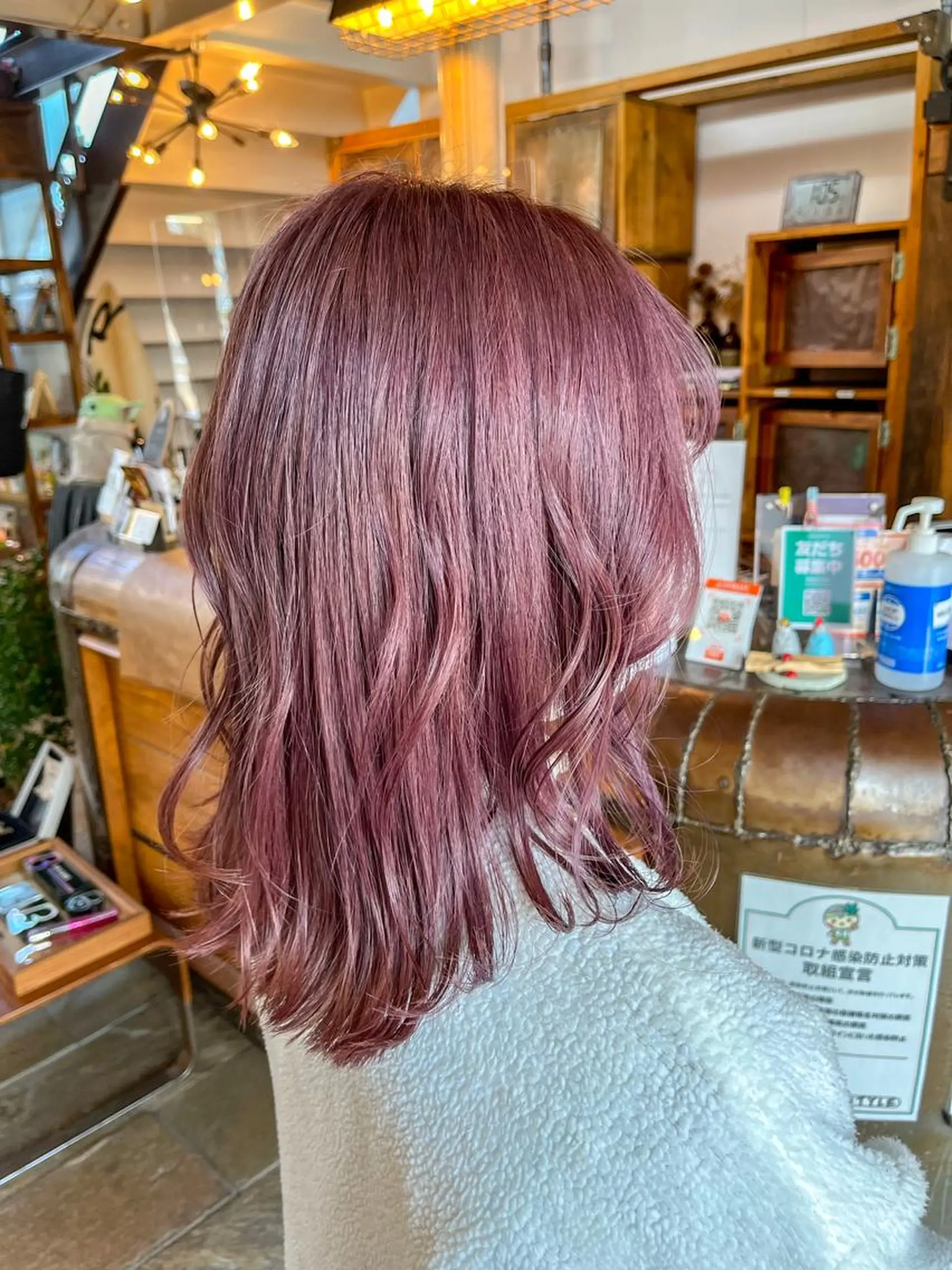 セミロング カラー ヘアカラー NAGON STYLE  MICI所属・佐藤 美聡のヘアスタイル