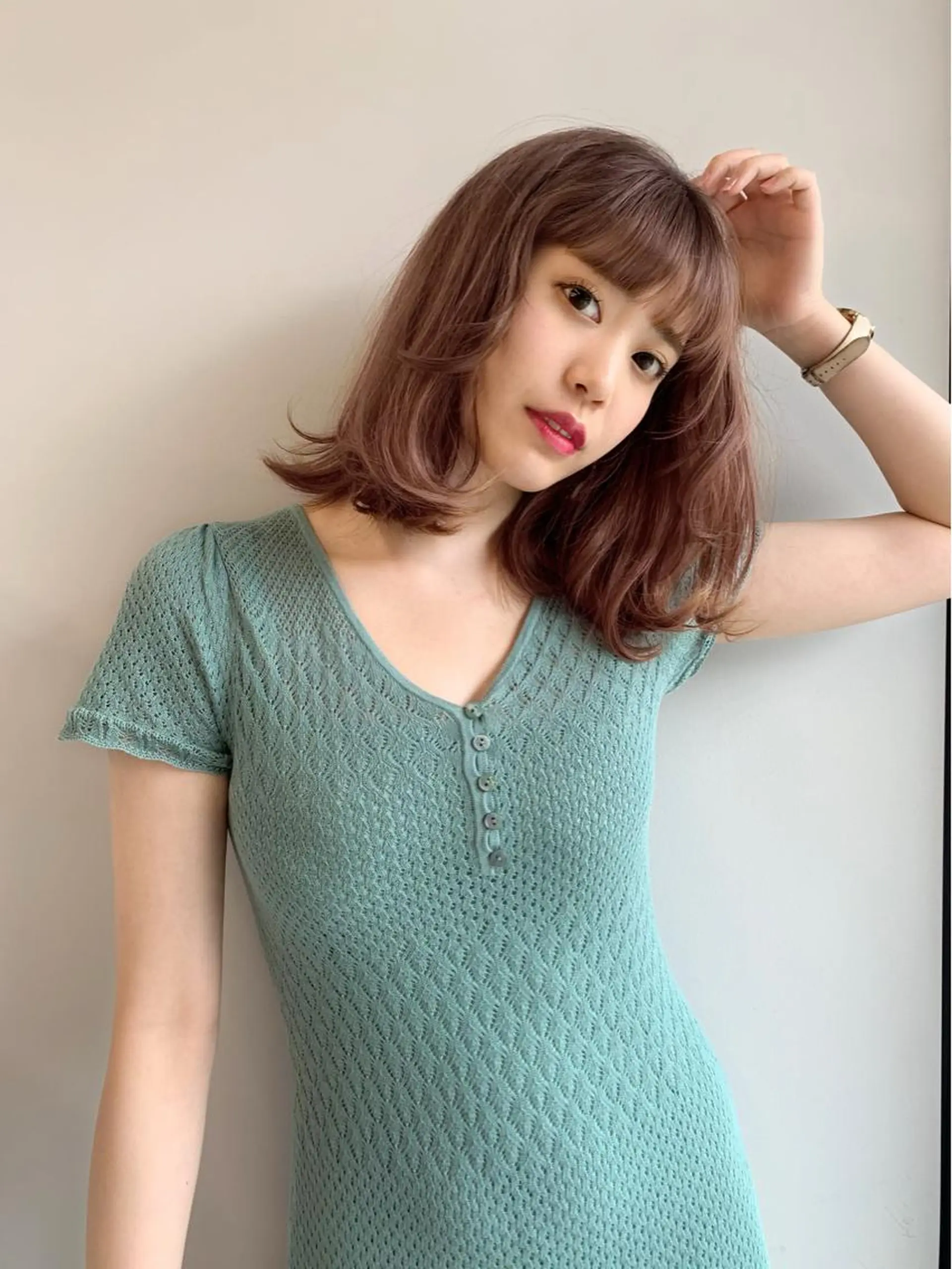 カラー 透明感/オリーブ/ グレージュ/YUKAのヘアスタイル