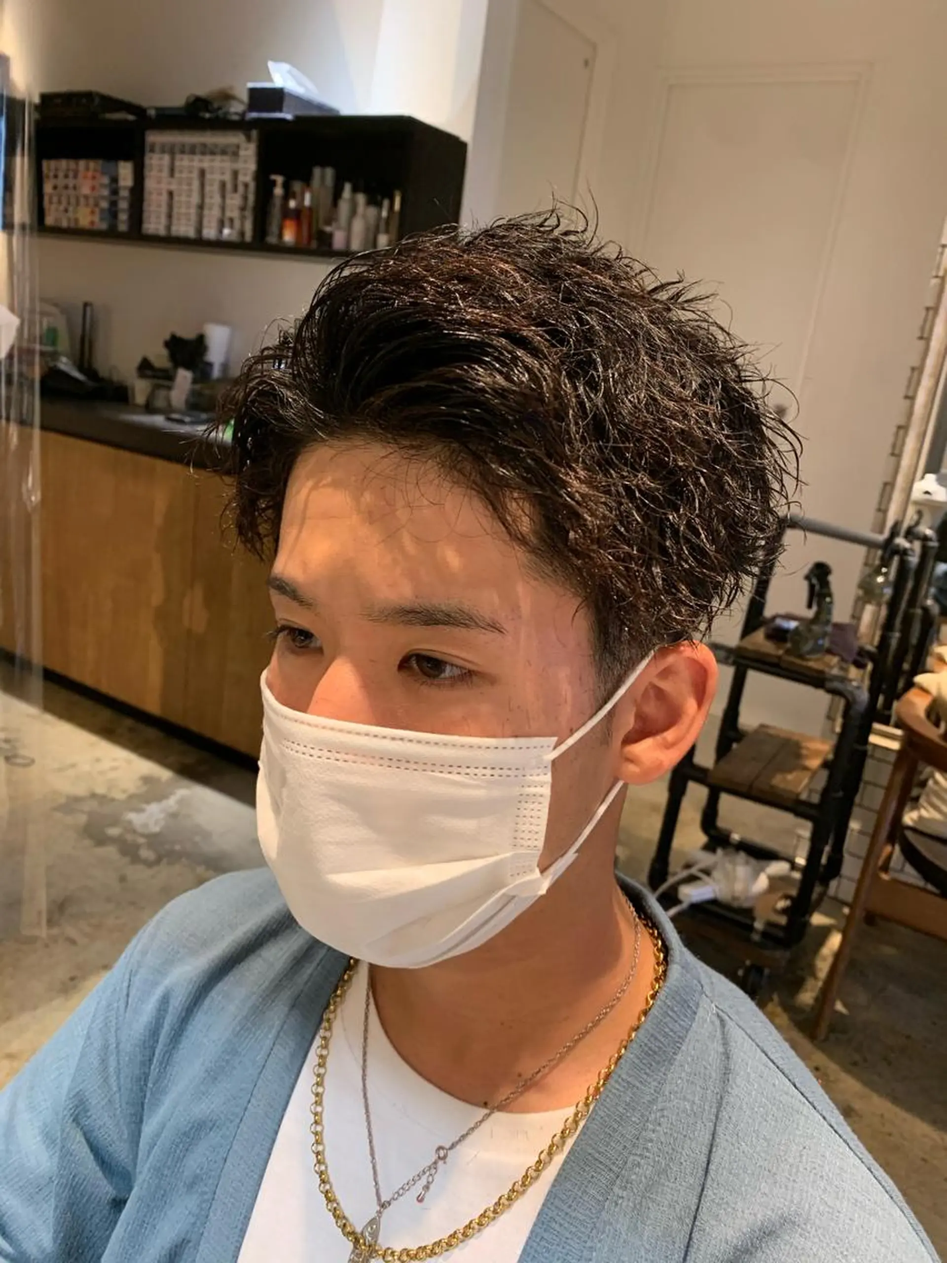 パーマ メンズ カット パーマ 吉沢遣人/レイヤー 艶カラー/パーマのヘアスタイル