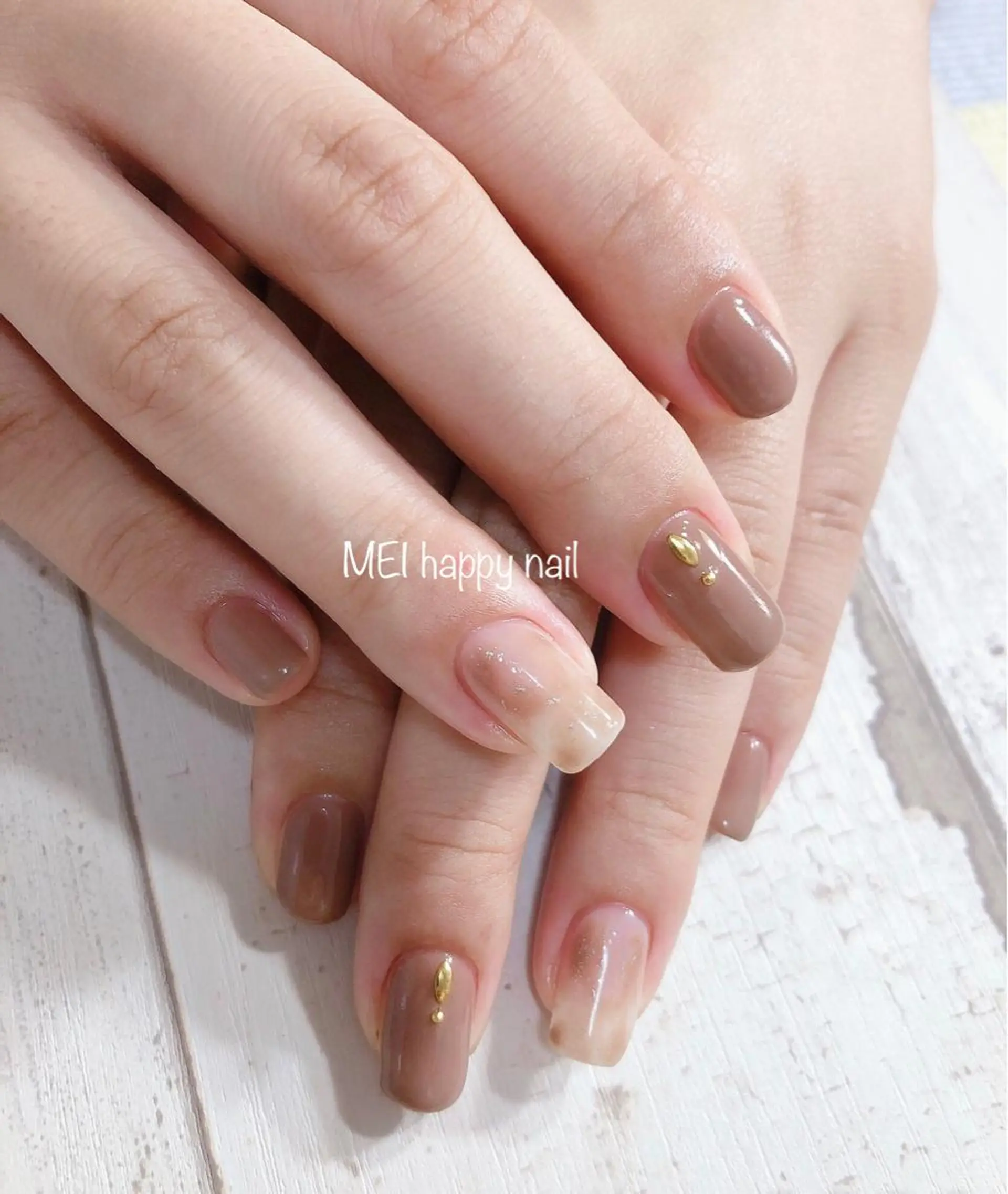 ネイル 北浦和 自爪育成ケアのネイルデザイン