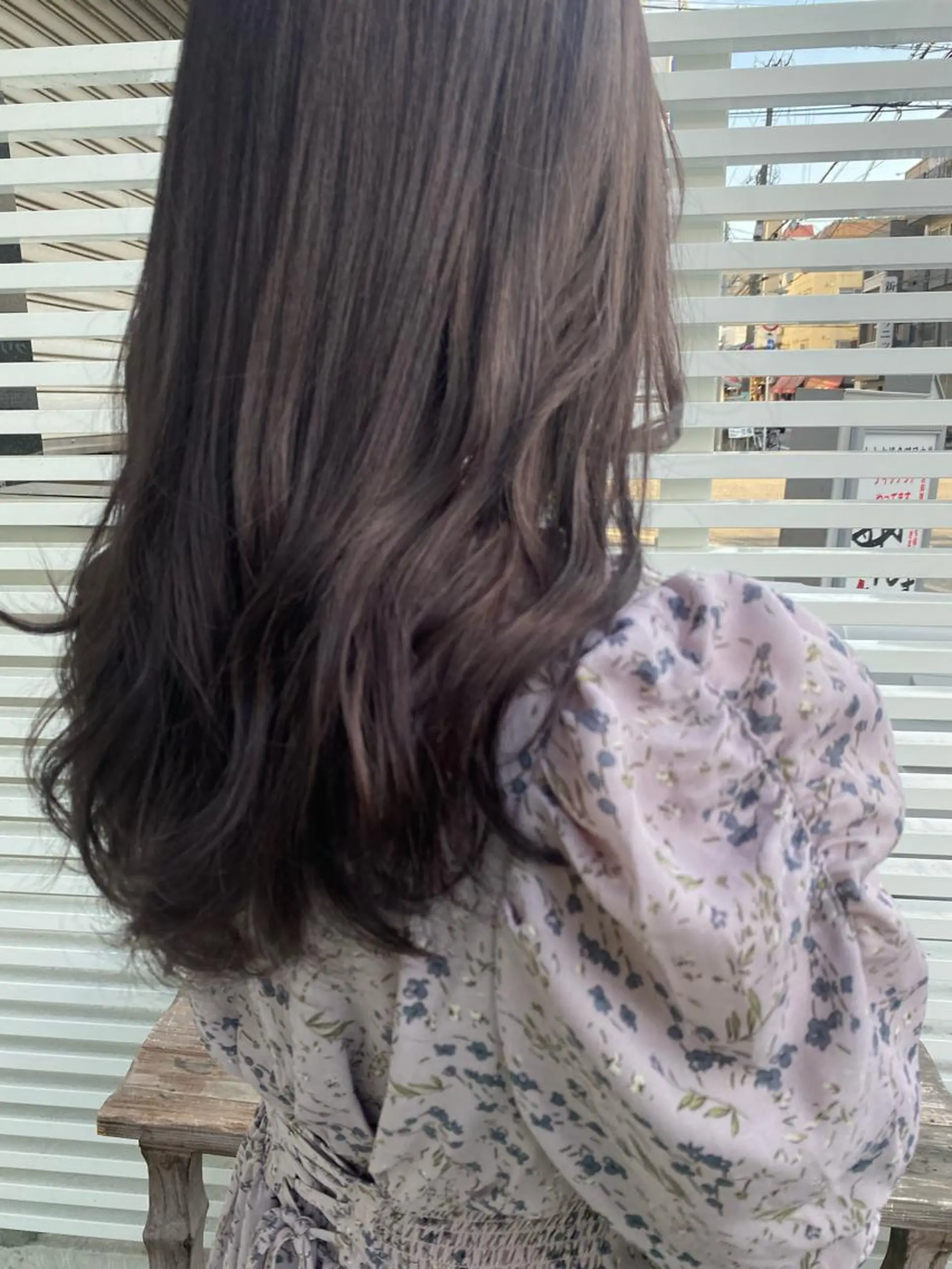 ロング カラー カット ヘアカラー トリートメント eclat suzumiのヘアスタイル