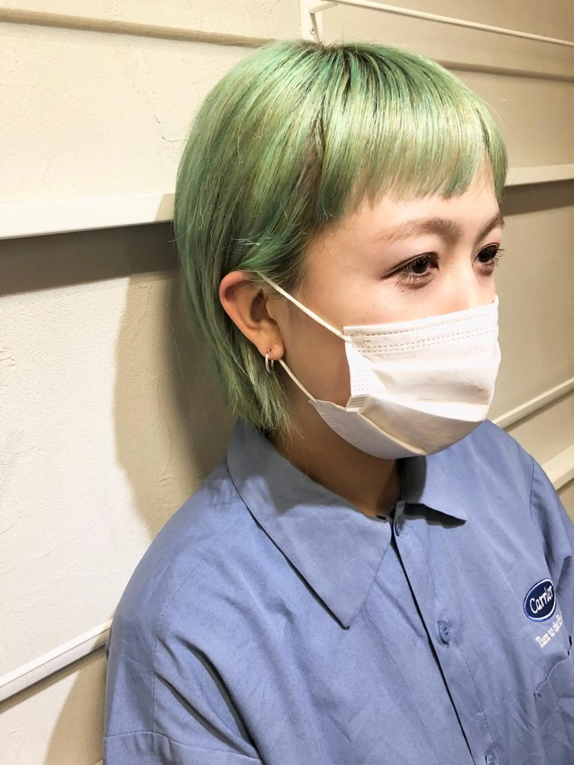 ショート カラー ワイドバング ヘアカラー 千葉 郁也のヘアスタイル