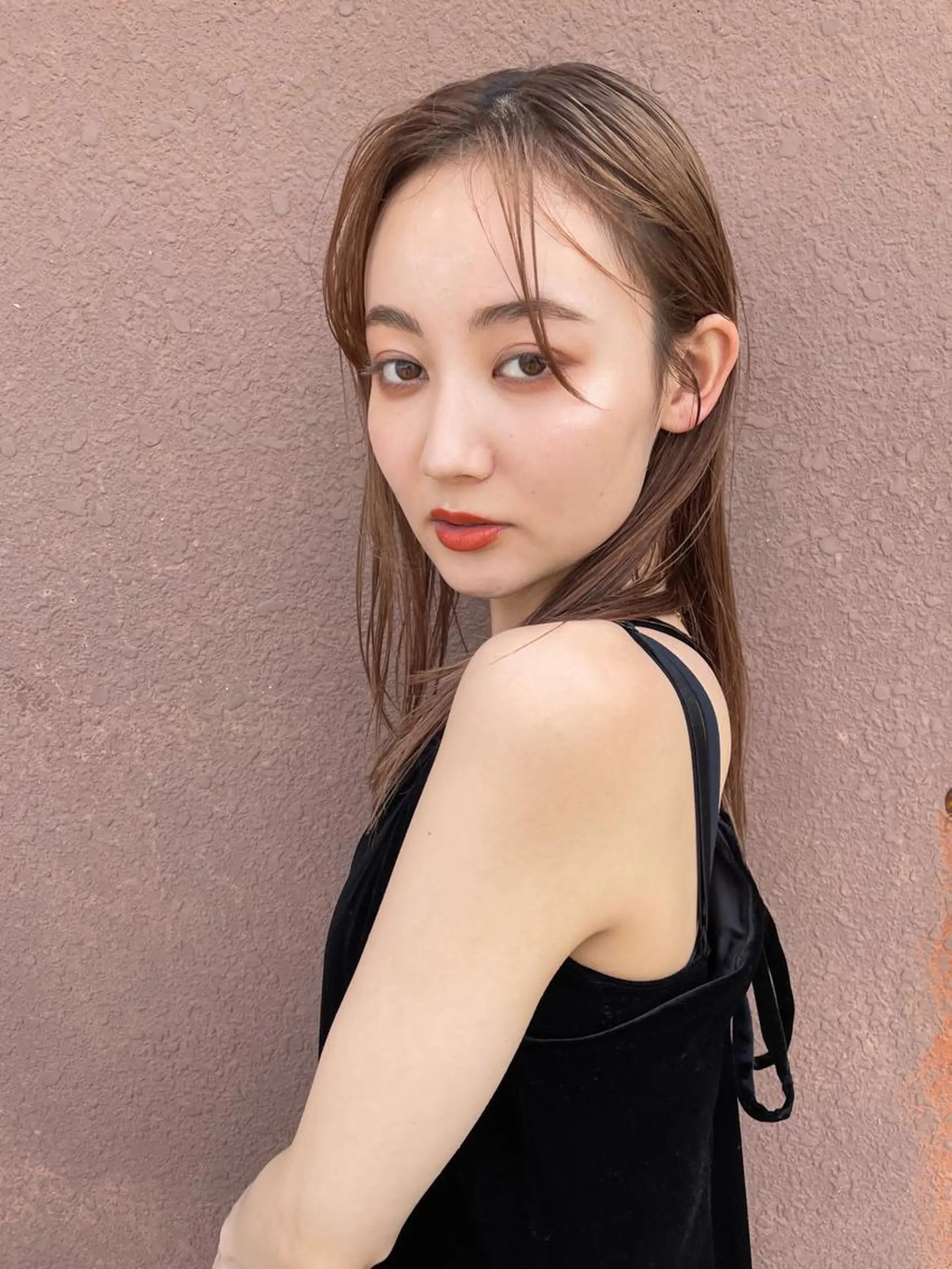 セミロング カラー パーマ/レイヤー 岩山丈一郎のヘアスタイル