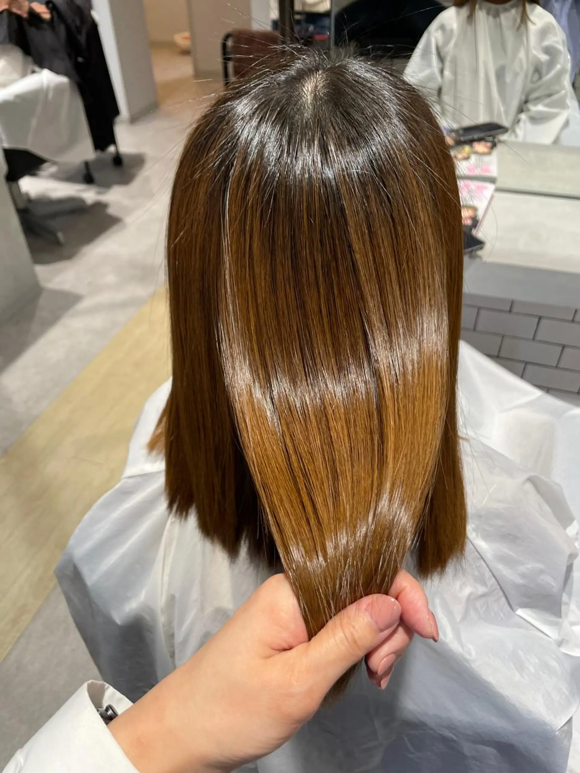 ミディアム 髪質改善 トリートメント 近藤 麻美のヘアスタイル