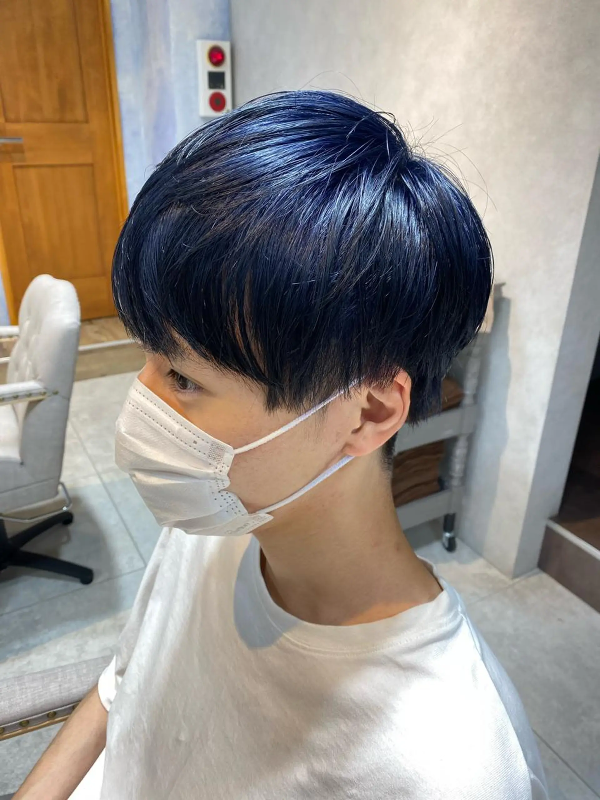 カラー メンズ ネイビーカラー カット ヘアカラー トリートメント 寒河江 舞奈のマツエク・マツパデザイン