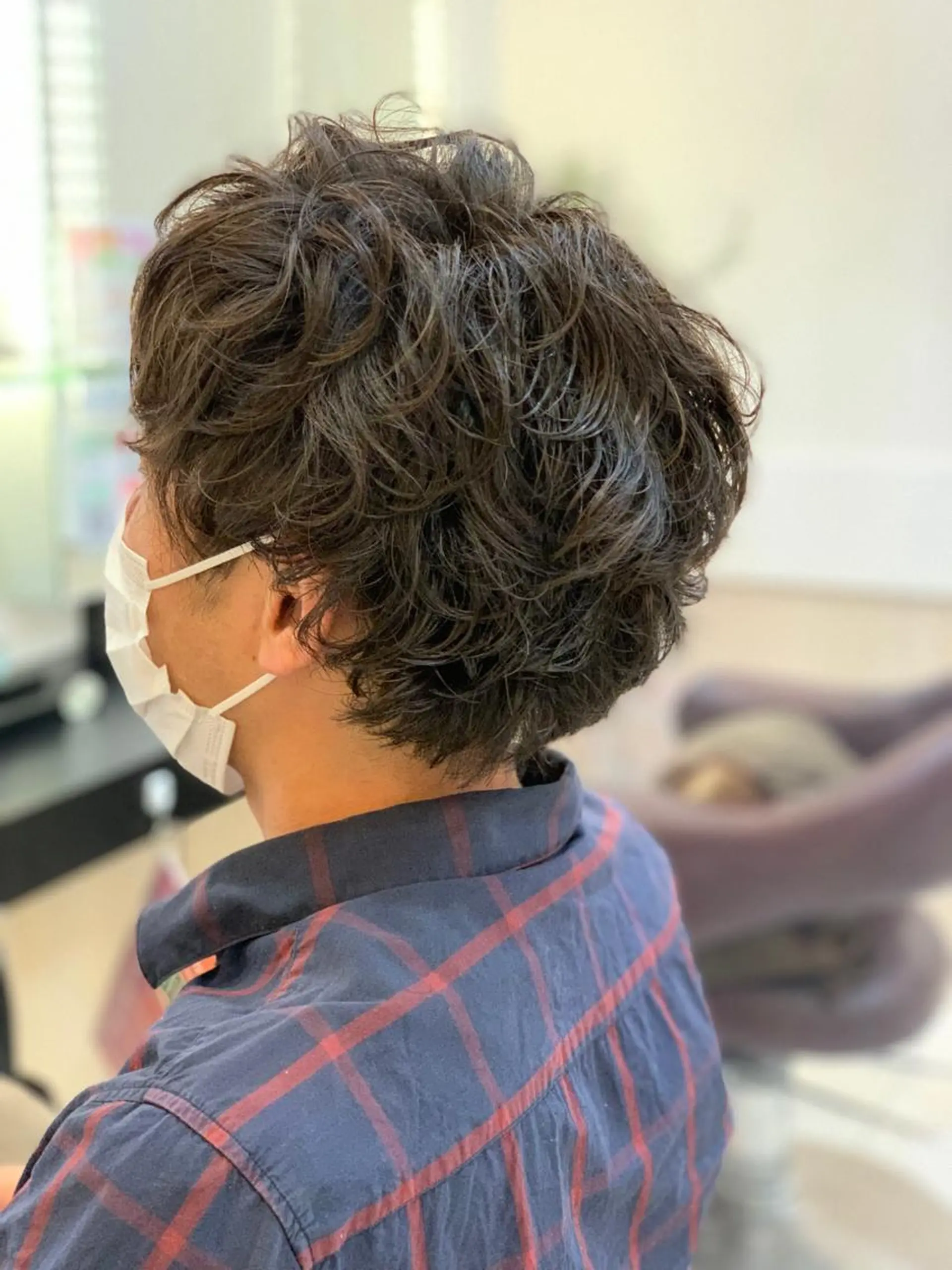 ショート パーマ メンズ カット パーマ トータルビューティー K:R鶴川のヘアスタイル