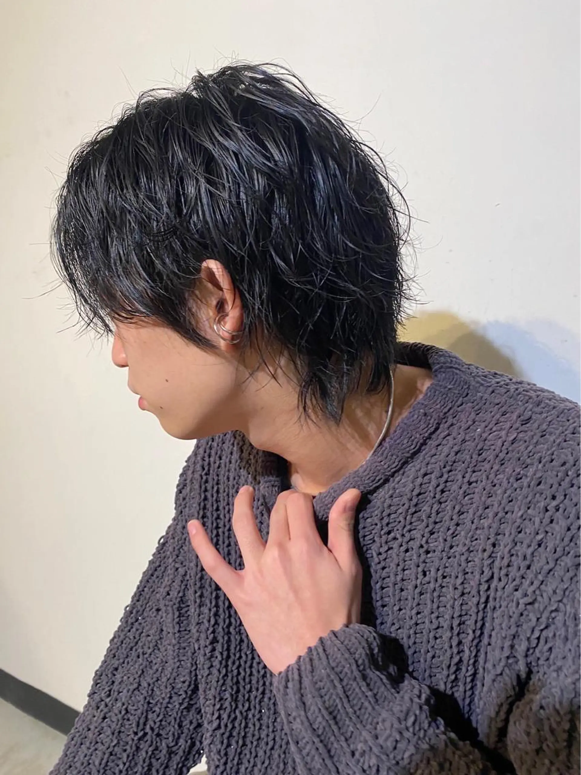 ミディアム パーマ メンズ ミディアムパーマ メンズバレイヤージュ メンズハイライト メンズインナーカラー メンズパーマ ☀️Luana☀️ 公式/大通のヘアスタイル