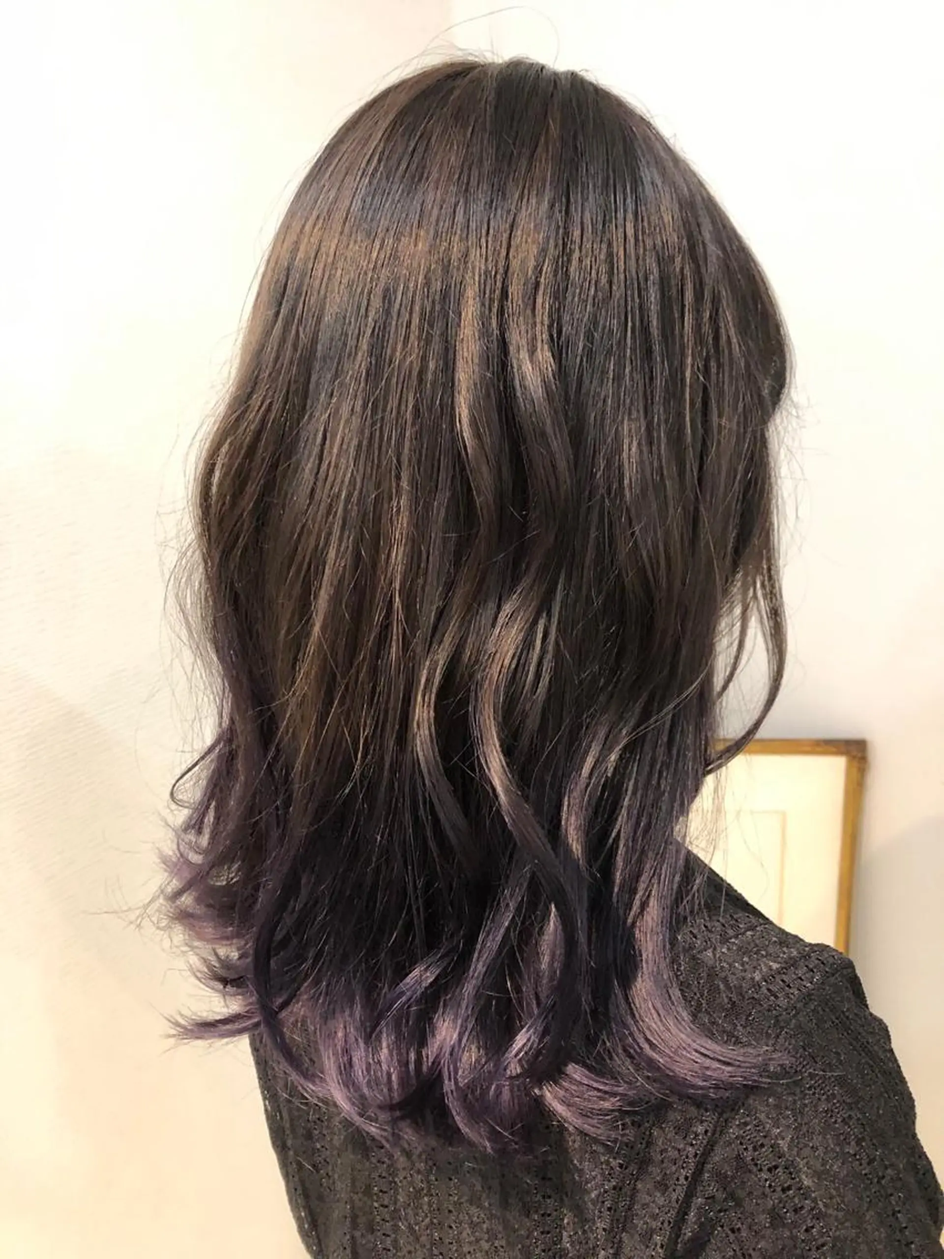 ロング カラー 透明感カラー ダークグレー ダークグレージュ グラデーションカラー グレージュ 🤍中野 レオ🤍のヘアスタイル