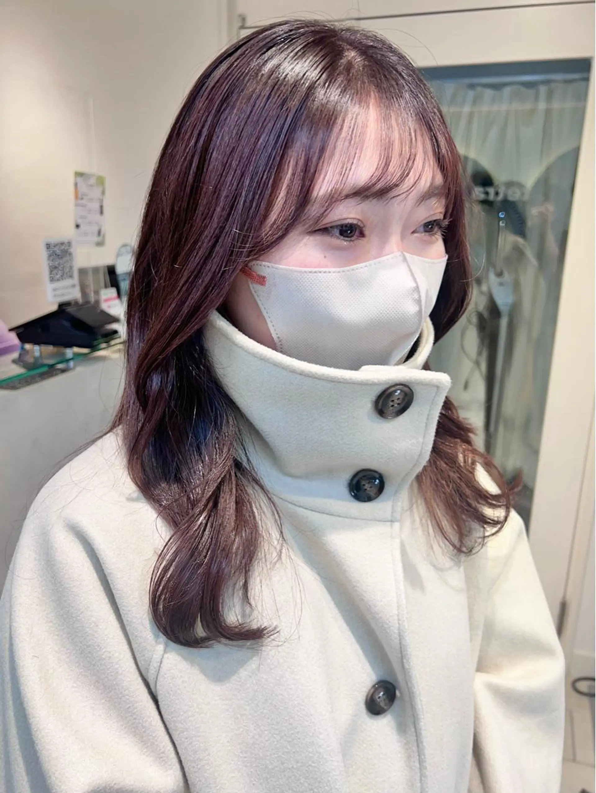 セミロング カラー 韓国風ヘア レイヤーカット ショートボブ💗 ヤマネシオリのヘアスタイル