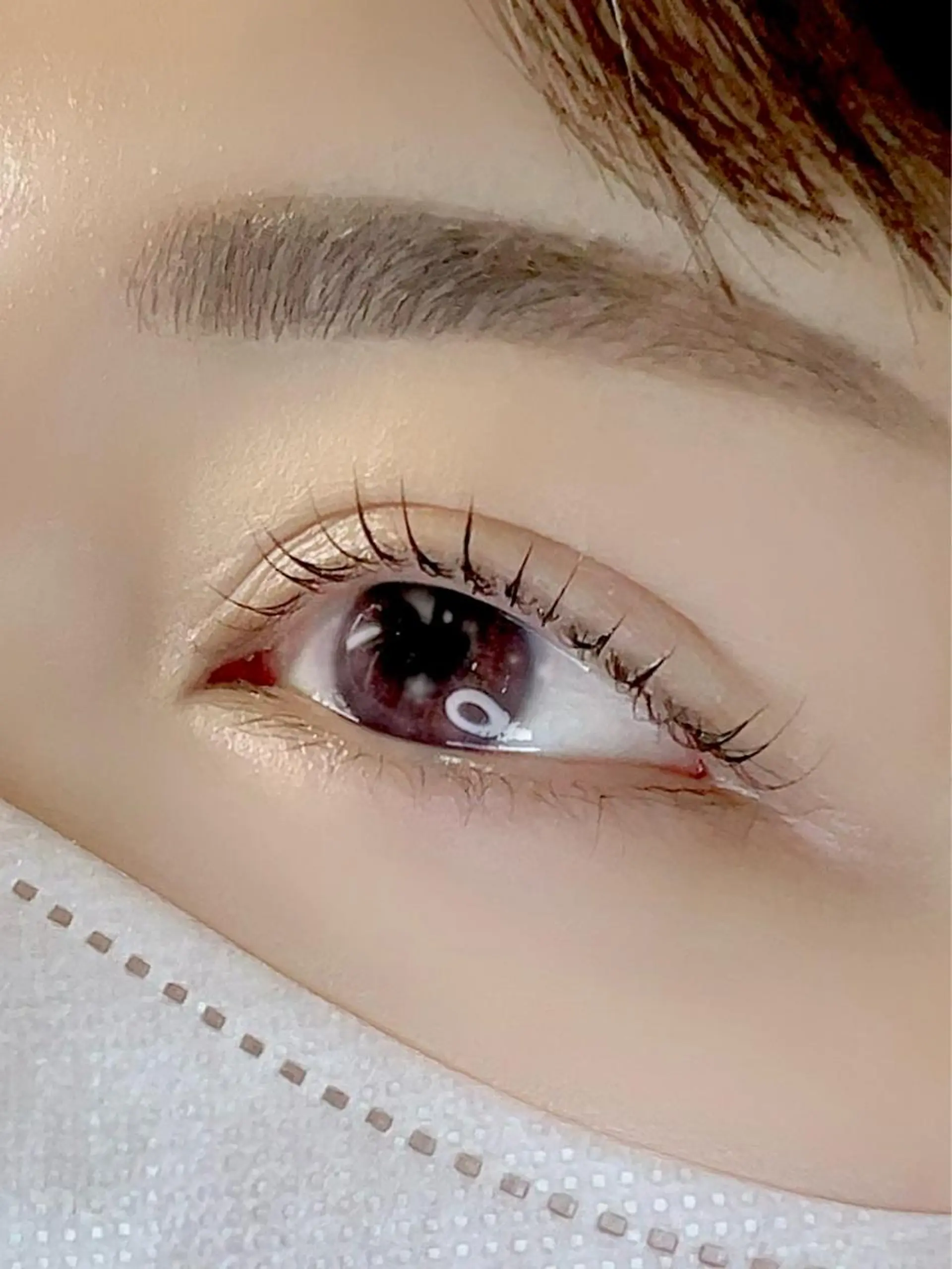 マツエク・マツパ アイブロウ 一重×まつ毛パーマ 🌈ALEUM.🌈 アルムのマツエク・マツパデザイン