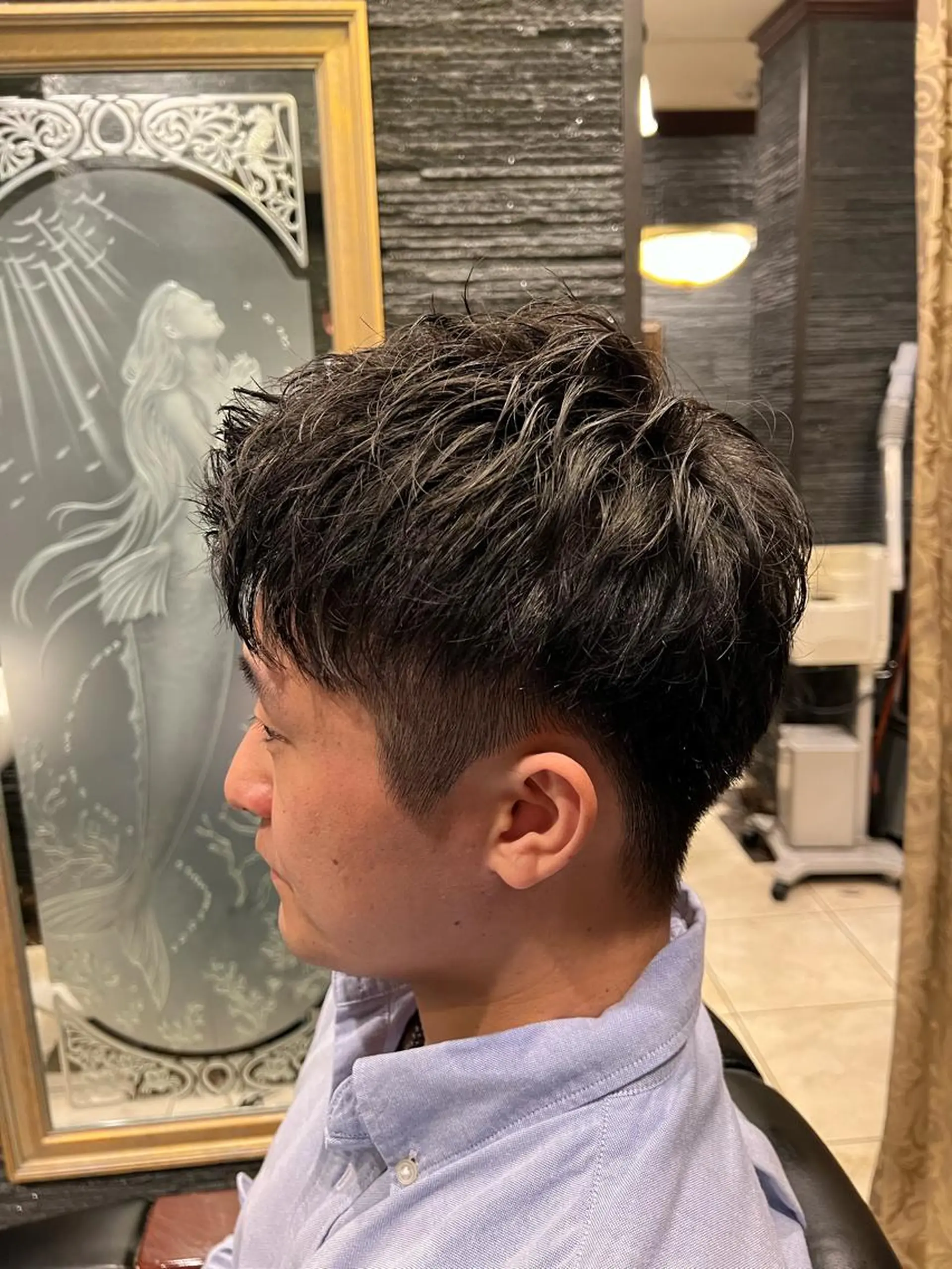 ショート メンズ ヒロ銀座新橋店所属・ヒロ銀座　さかうえ ひかる💈のヘアスタイル