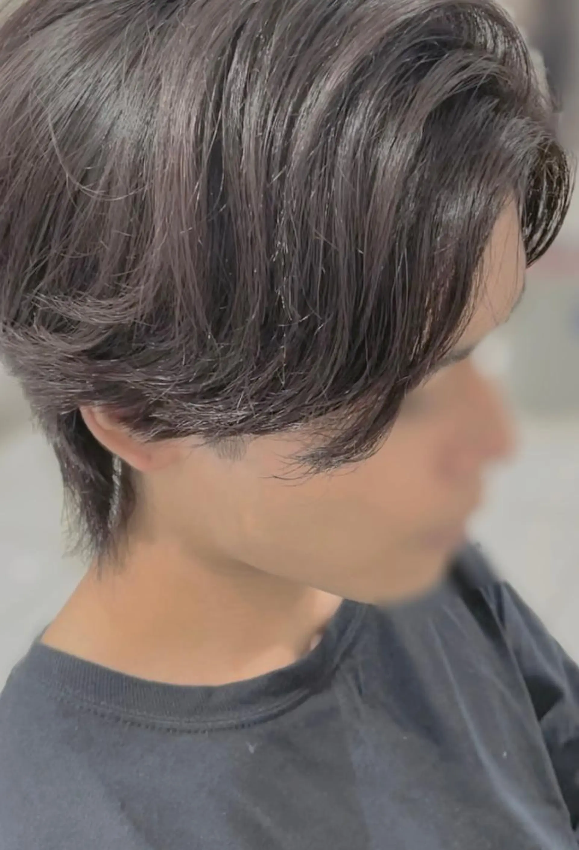 パーマ メンズ センターパート カルマパーマ メンズパーマ メンズウルフカット ウルフカット センターパート 川島爽楽のヘアスタイル