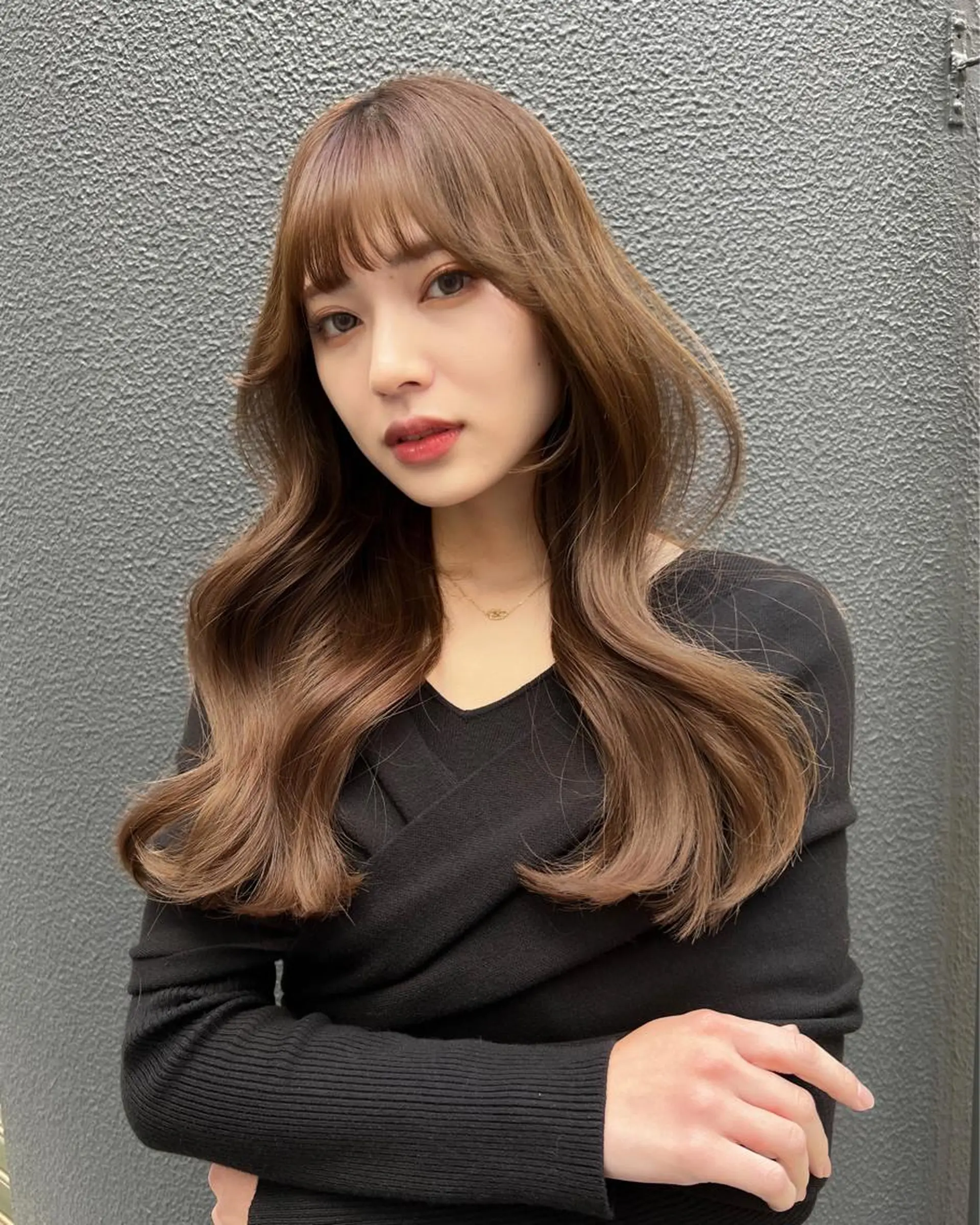 ロング 🤍🤍韓国ヘア おたけ🤍🤍のヘアスタイル