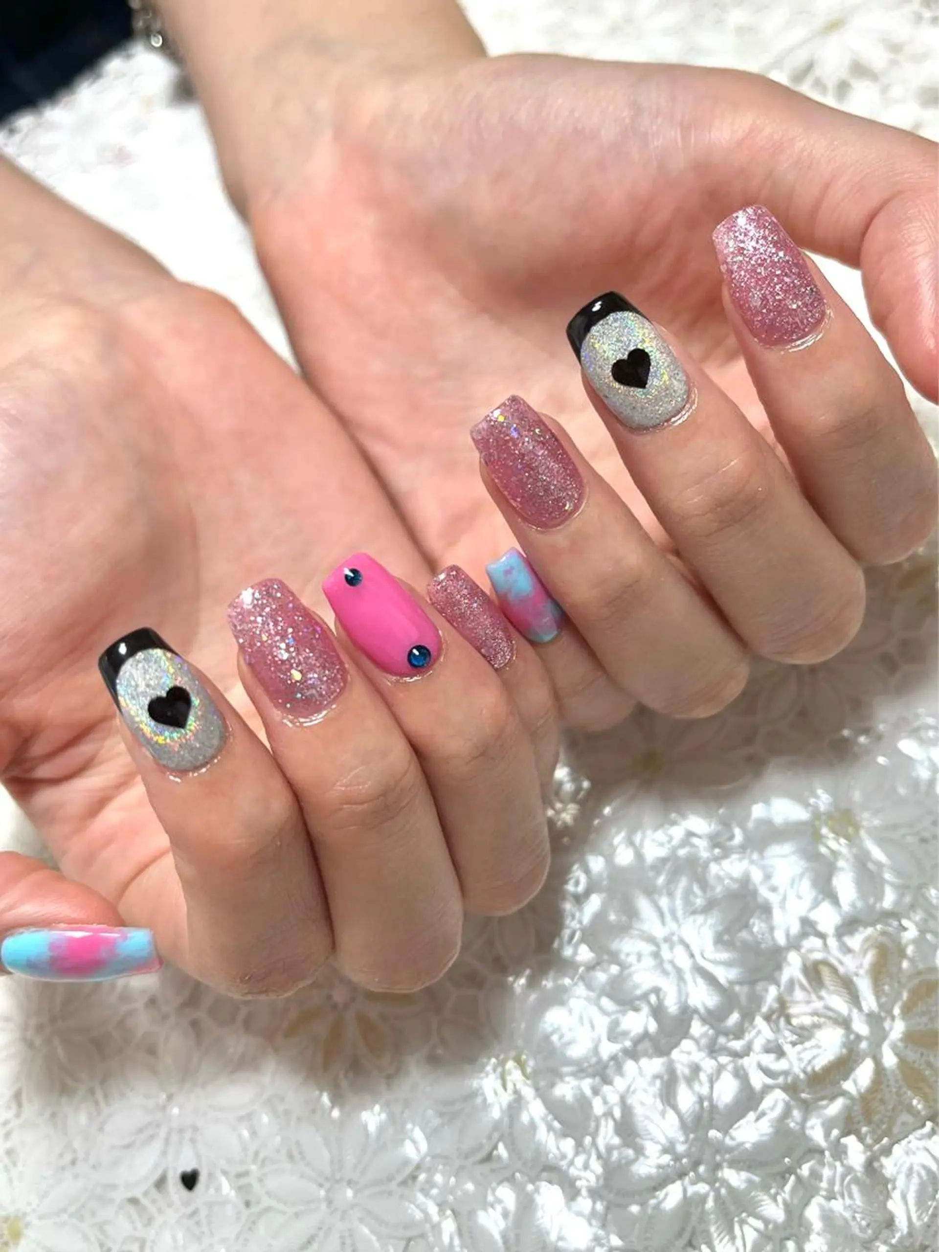 ネイル ジェルネイル 韓国ネイル 持ち込み パラジェル ハンドネイル nails' it...のネイルデザイン