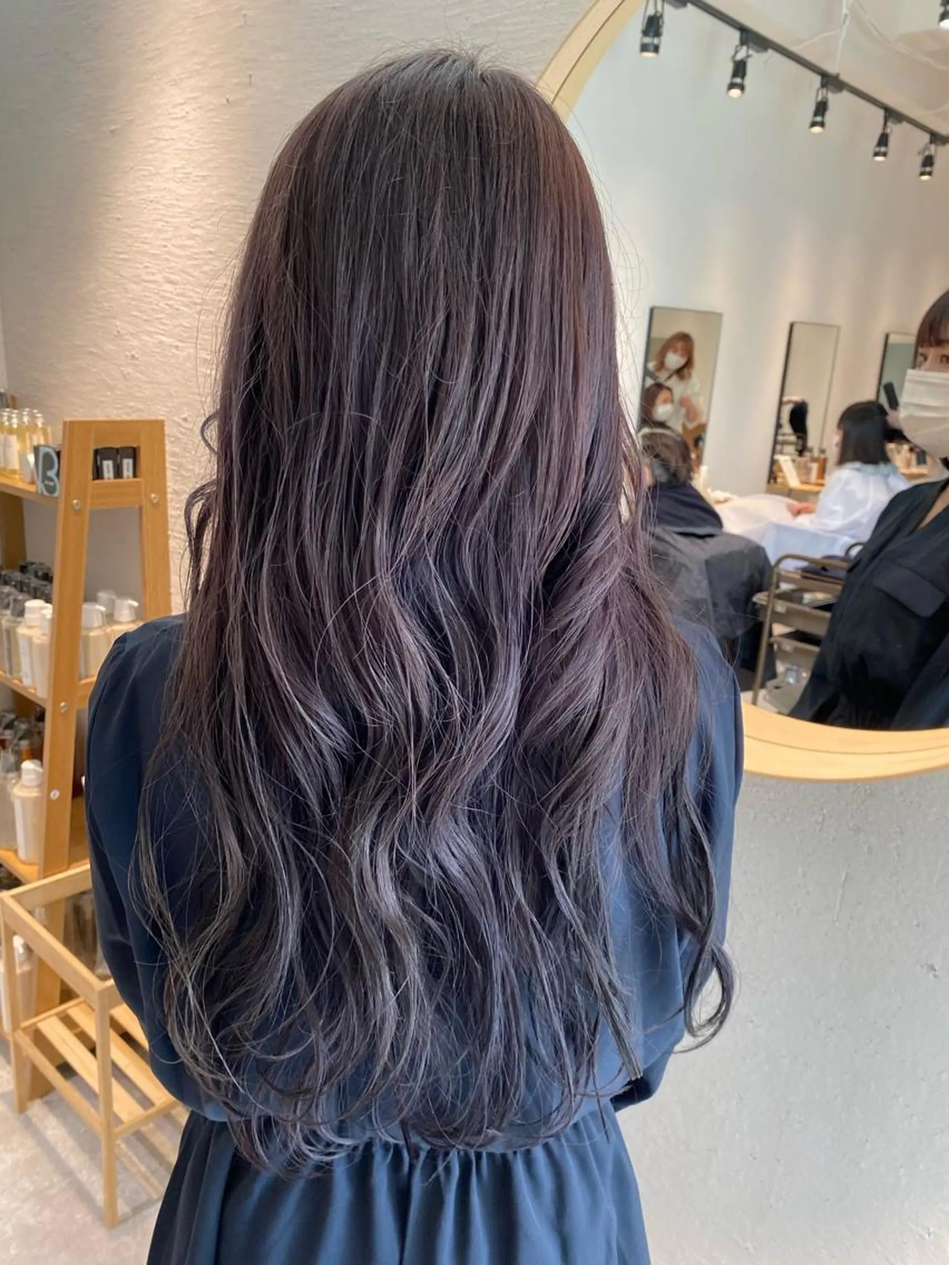 ロング カラー ラベンダーカラー カット ヘアカラー オスズ 🎀´-のヘアスタイル