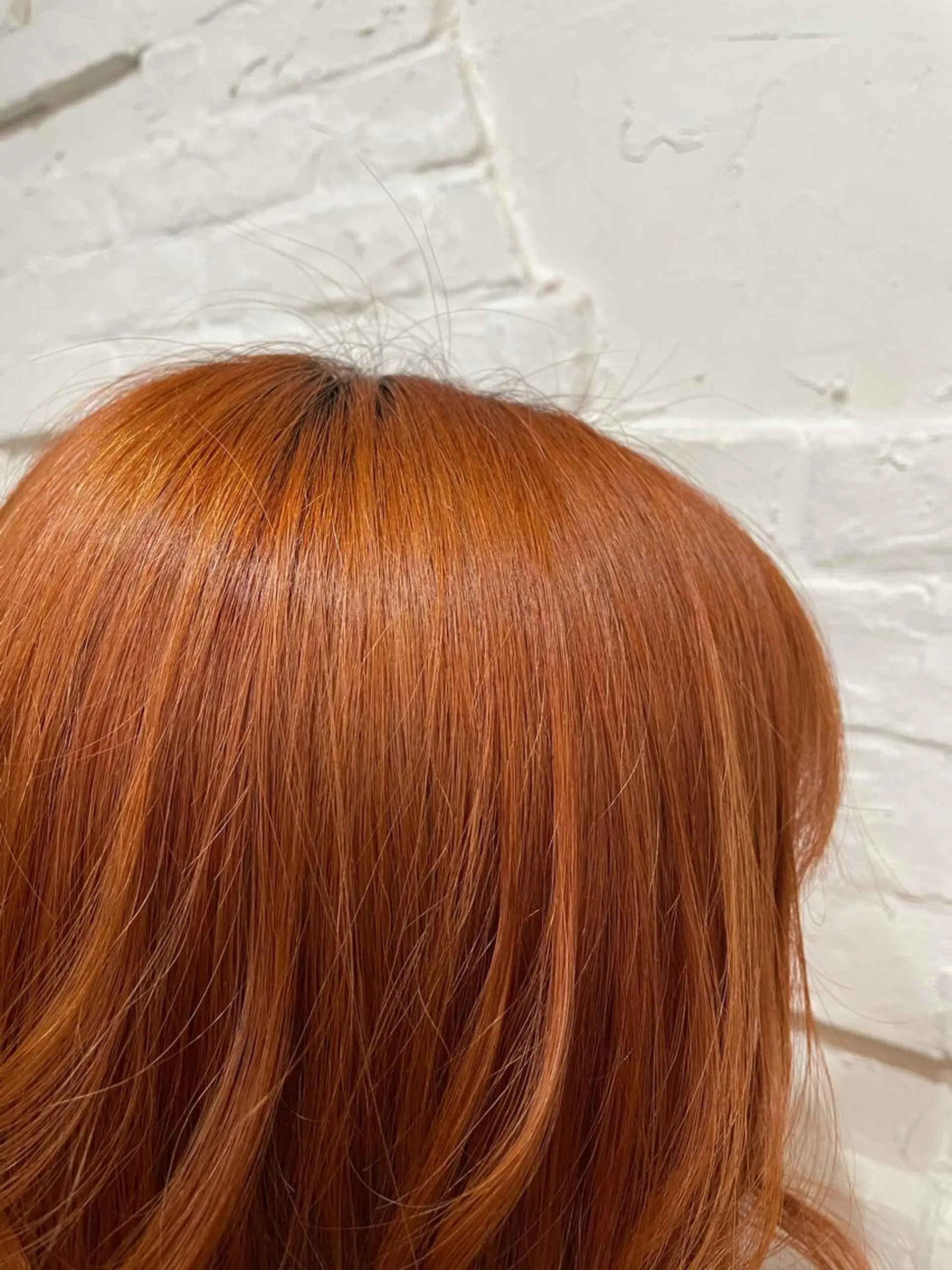 ショート カラー オレンジ 【ピンク/韓国ヘア/ ヘアセット】亜海のヘアスタイル