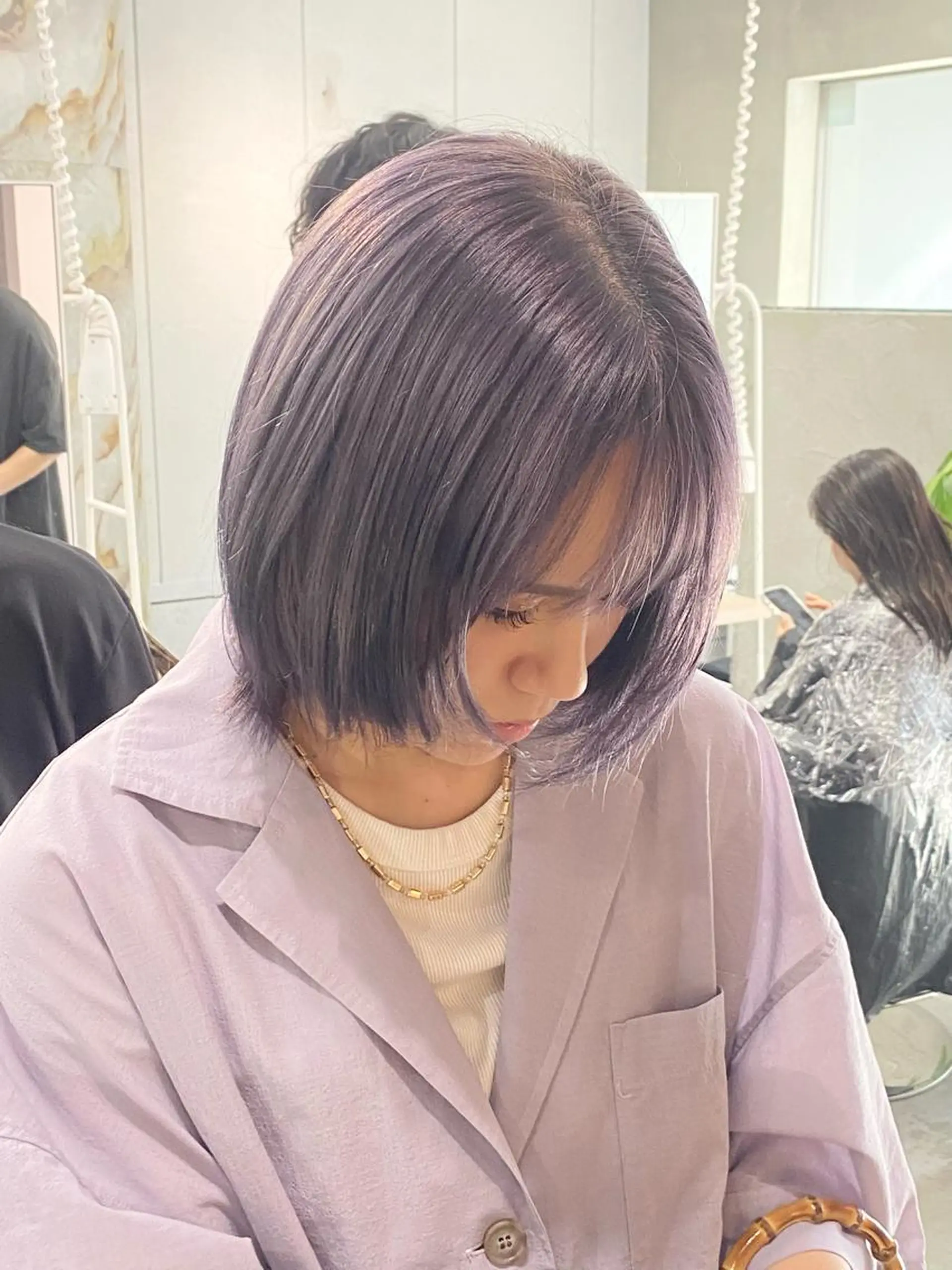 ミディアム カラー ヘアカラー qulim所属・前橋 姫奈のヘアスタイル