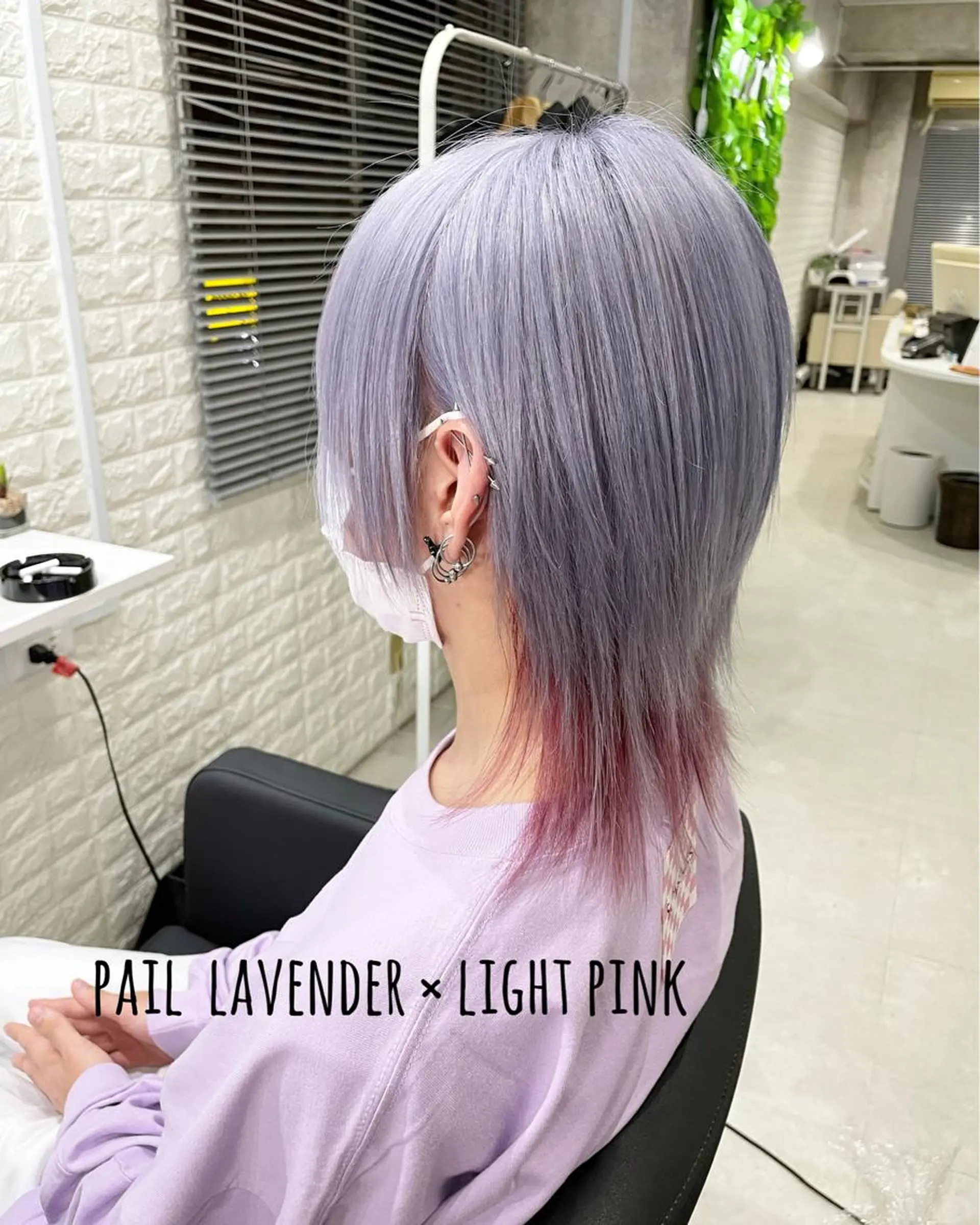 ショート カラー ハイトーンカラー ラベンダーカラー ピンクカラー ヘアカラー トリートメント Nino（ニーノ）所属・にしき さんのヘアスタイル