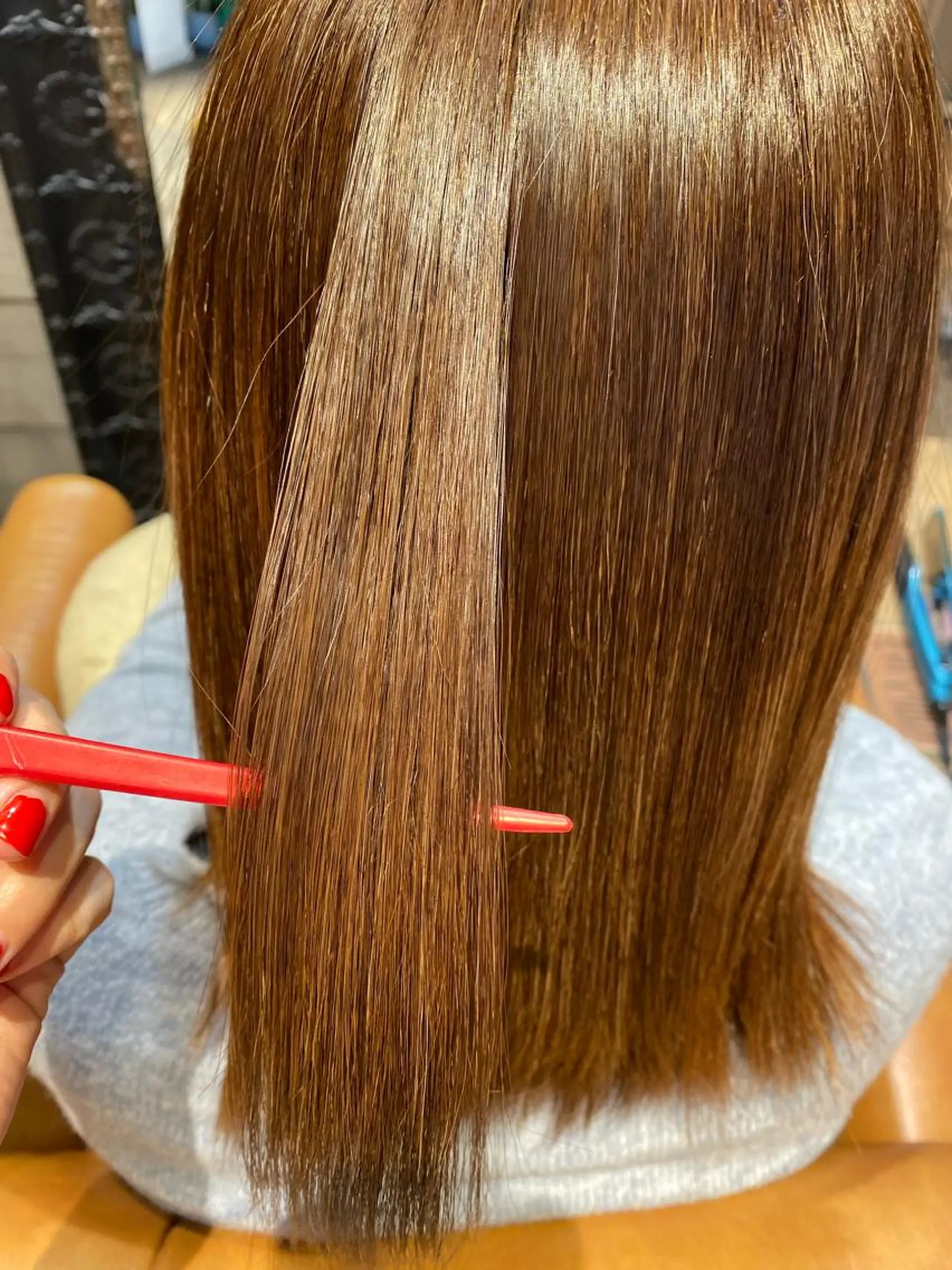 セミロング パーマ La  SHE's 天王寺店所属・マルヤマ リナのマツエク・マツパデザイン