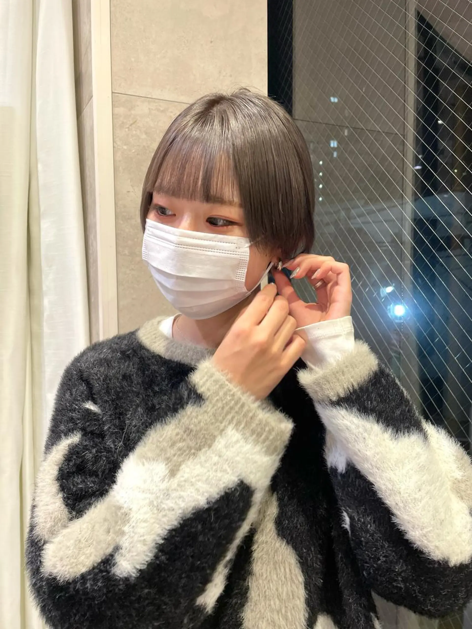 ショート カラー ヘアアレンジ GRAND OMOTESANDOのヘアスタイル
