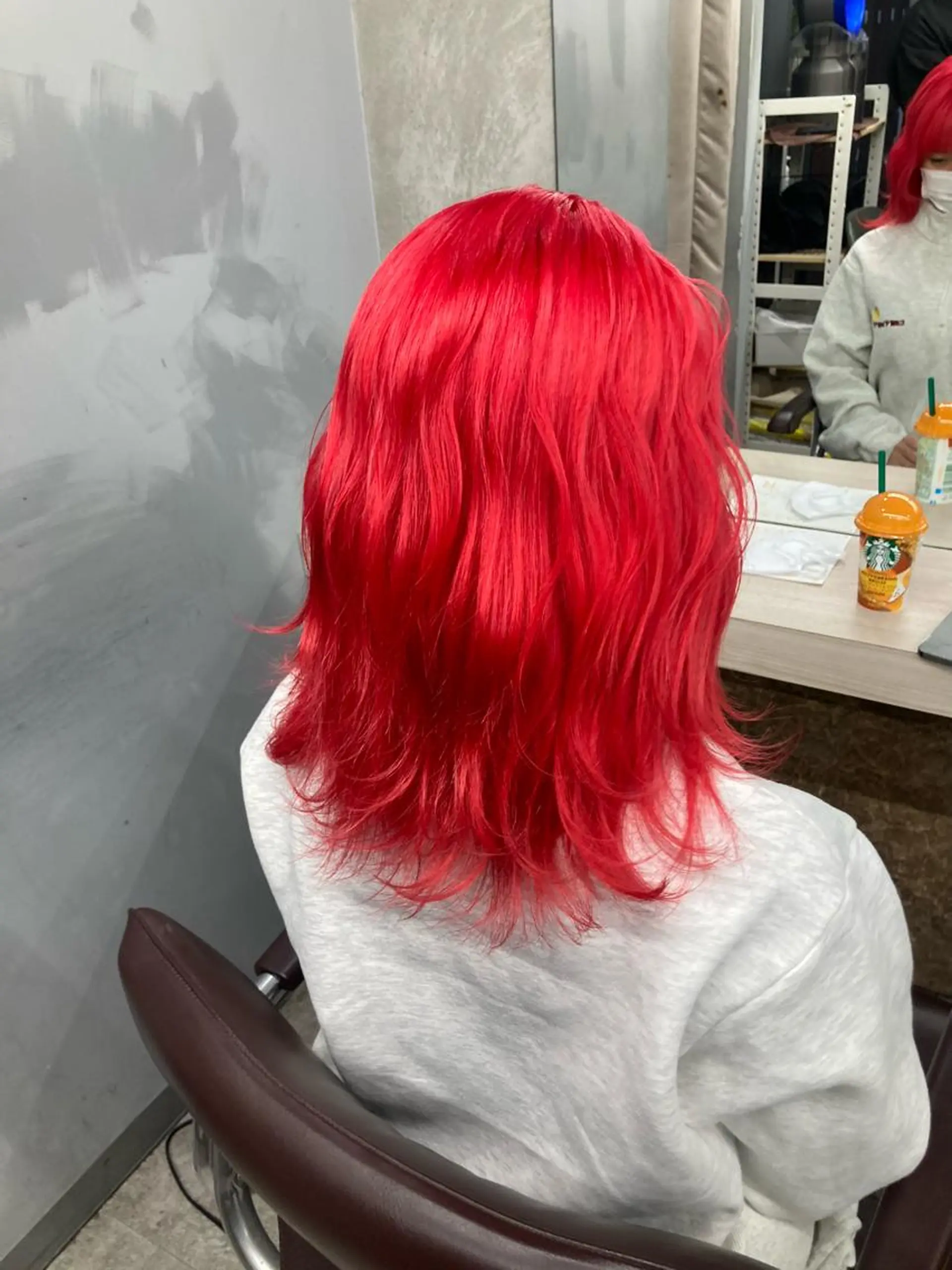 セミロング カラー ヘアカラー トリートメント ブリーチ&似合せボブ 田中寛十のヘアスタイル