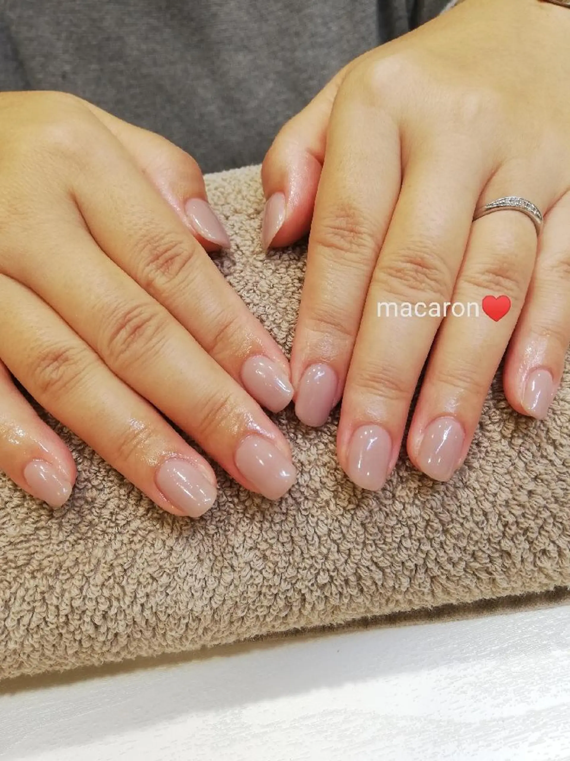 ネイル 長さ出し macaron♥所属・nail salon macaron のネイルデザイン