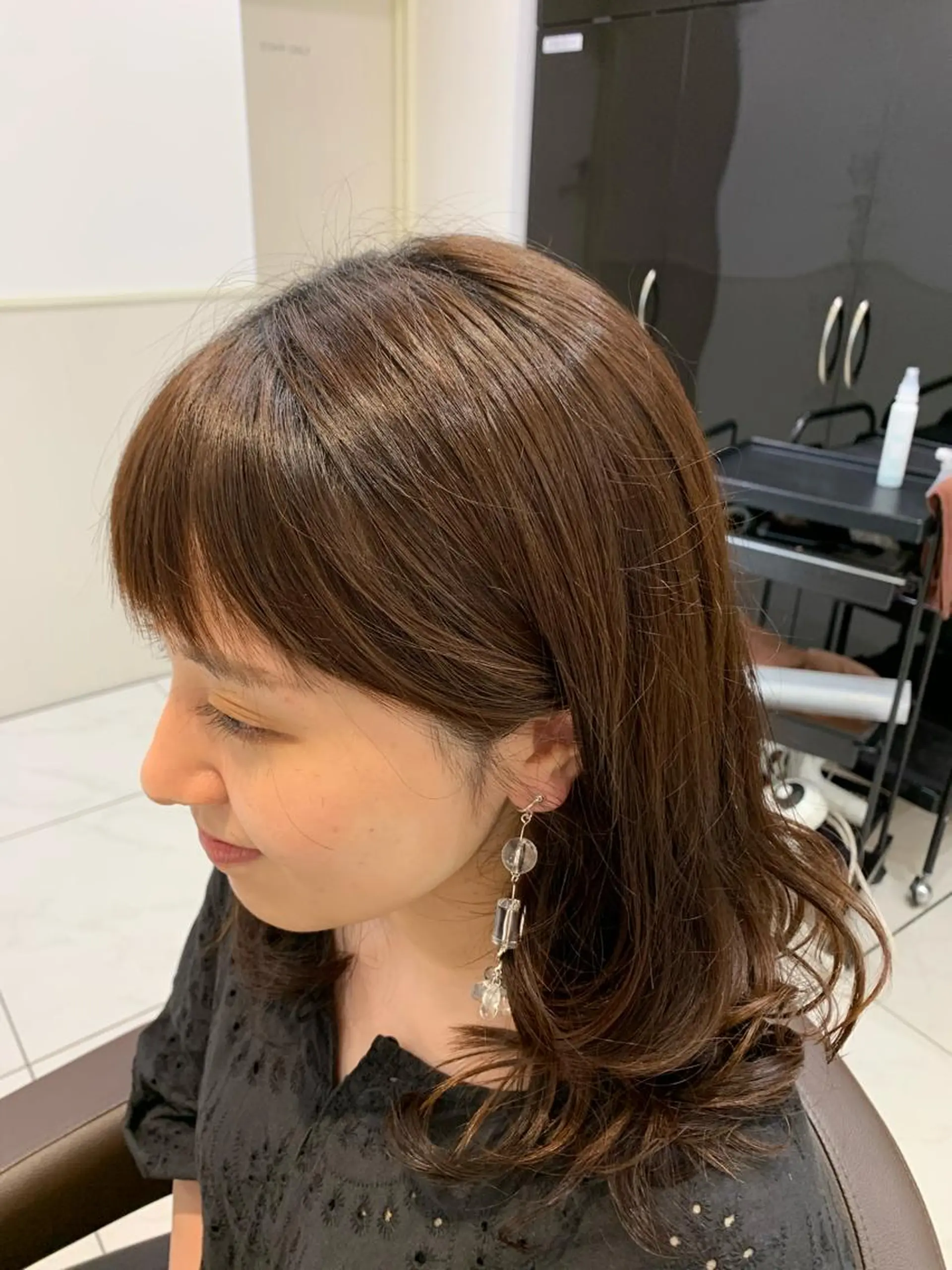 セミロング 小田切 栄司のヘアスタイル