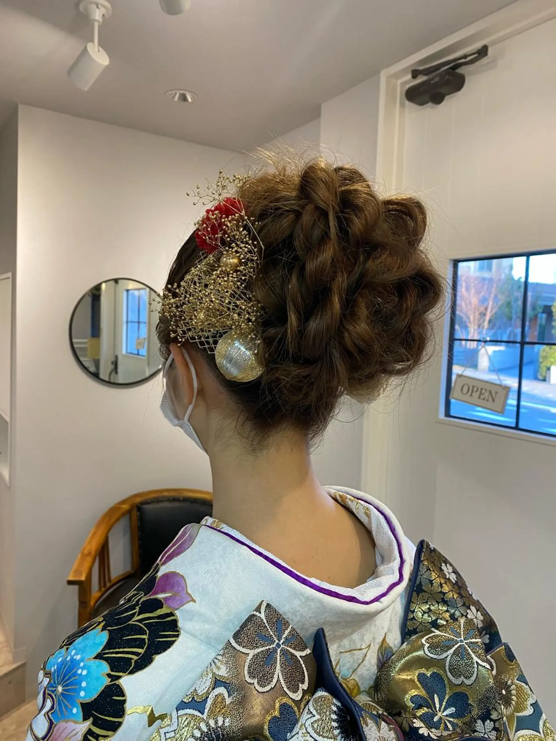 ロング ヘアアレンジ 成人式 西村 美羽のヘアスタイル