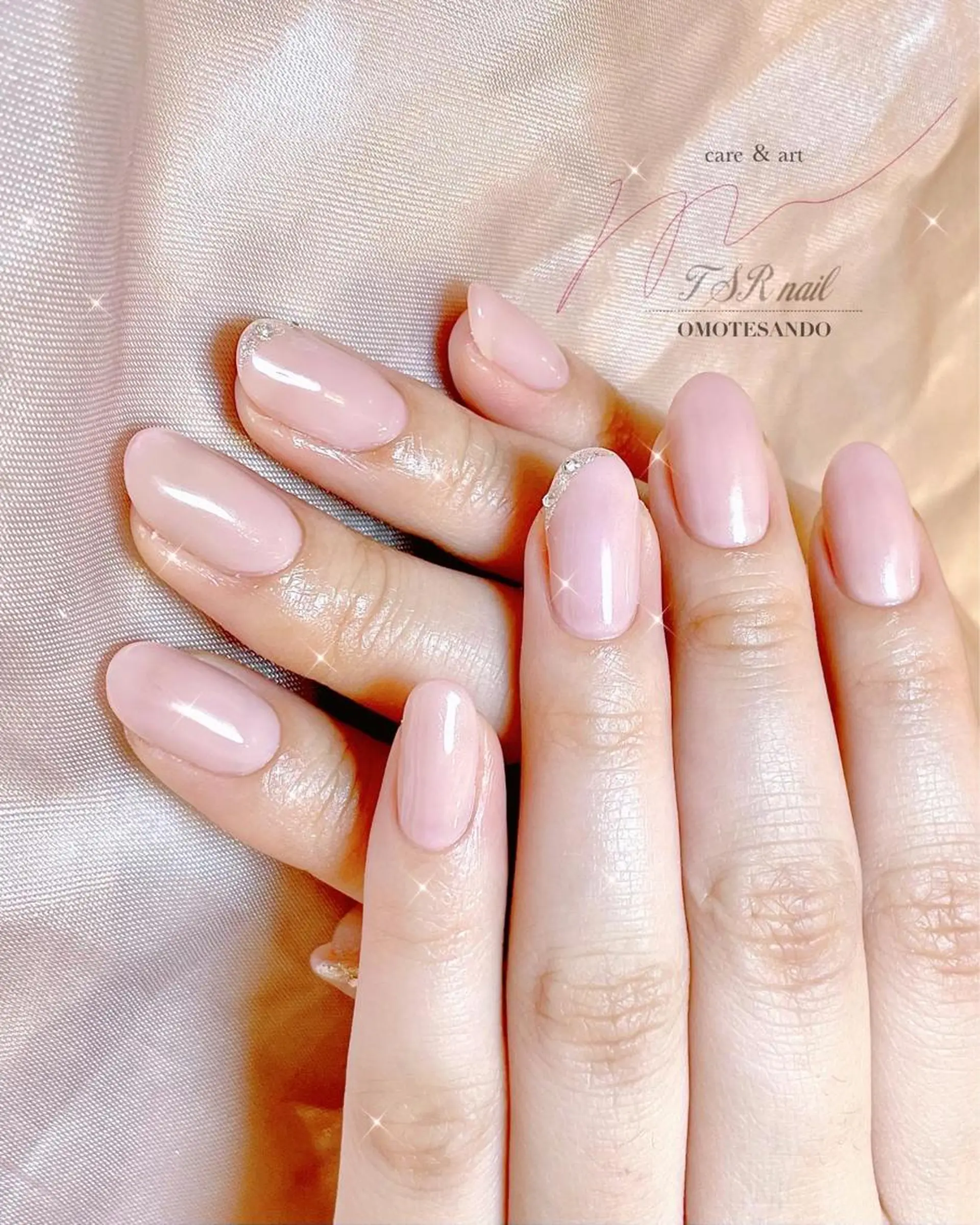 ネイル 桜ネイル グラデーション オフィスネイル ピンク ハンドネイル 爪咲 りり花のネイルデザイン