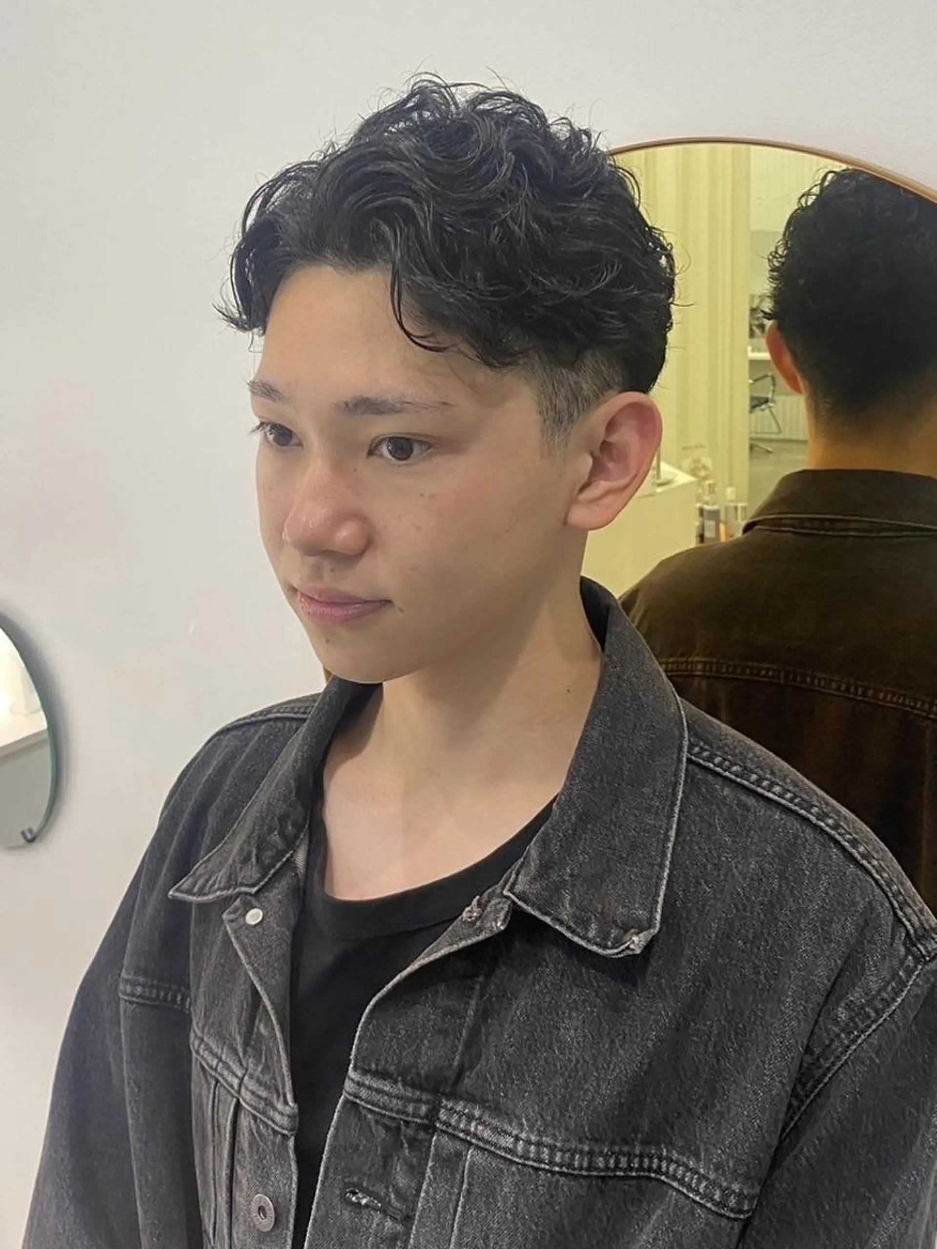 パーマ メンズ カット パーマ ☘️カワベ　ユキヒト /EDAME 店長のヘアスタイル