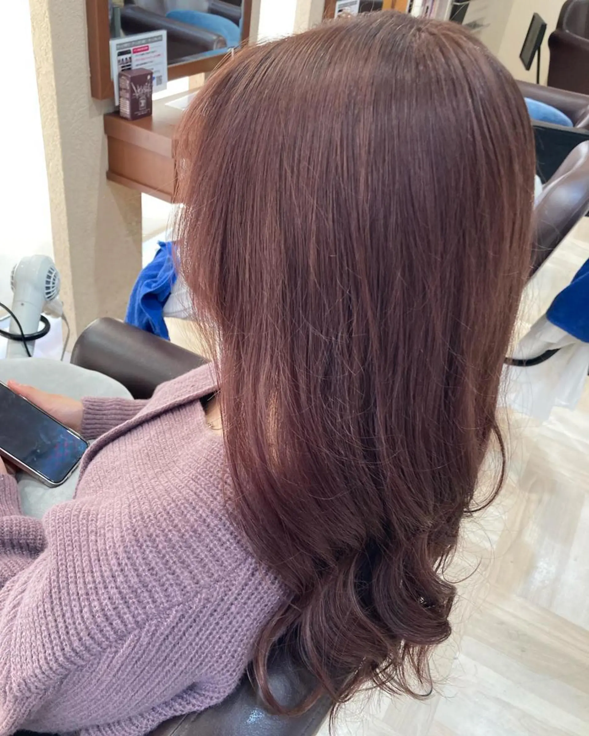 カラー ベージュカラー ブリーチ デザインカラー ピンクカラー ピンクベージュ 髪質改善/透明感 カラー/内藤有須加のヘアスタイル