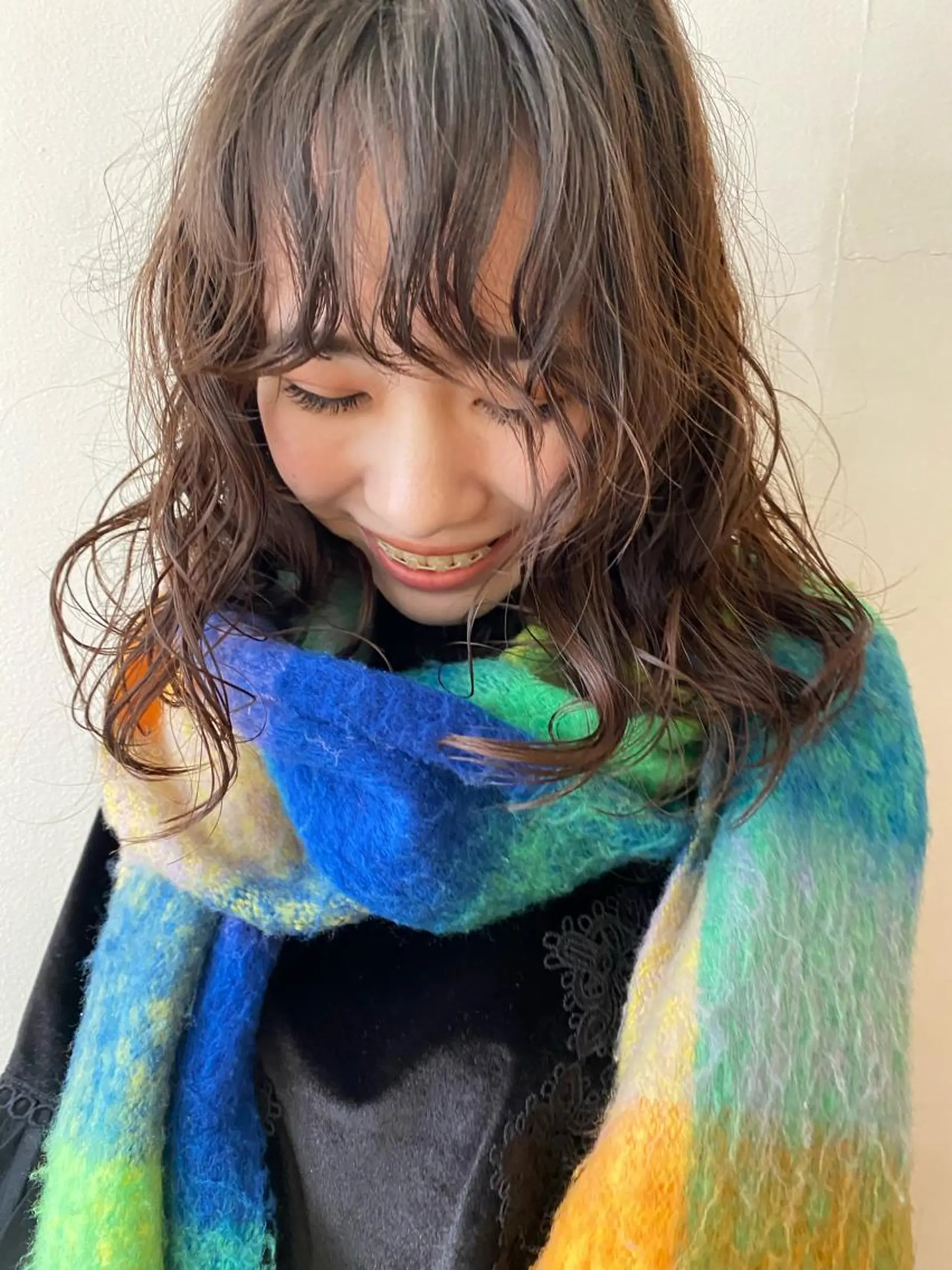 ミディアム パーマ ミディアムパーマ ニュアンスパーマ カット パーマ BOTTOMS所属・🌸透明感艶 カラー🌸Yuukiのヘアスタイル