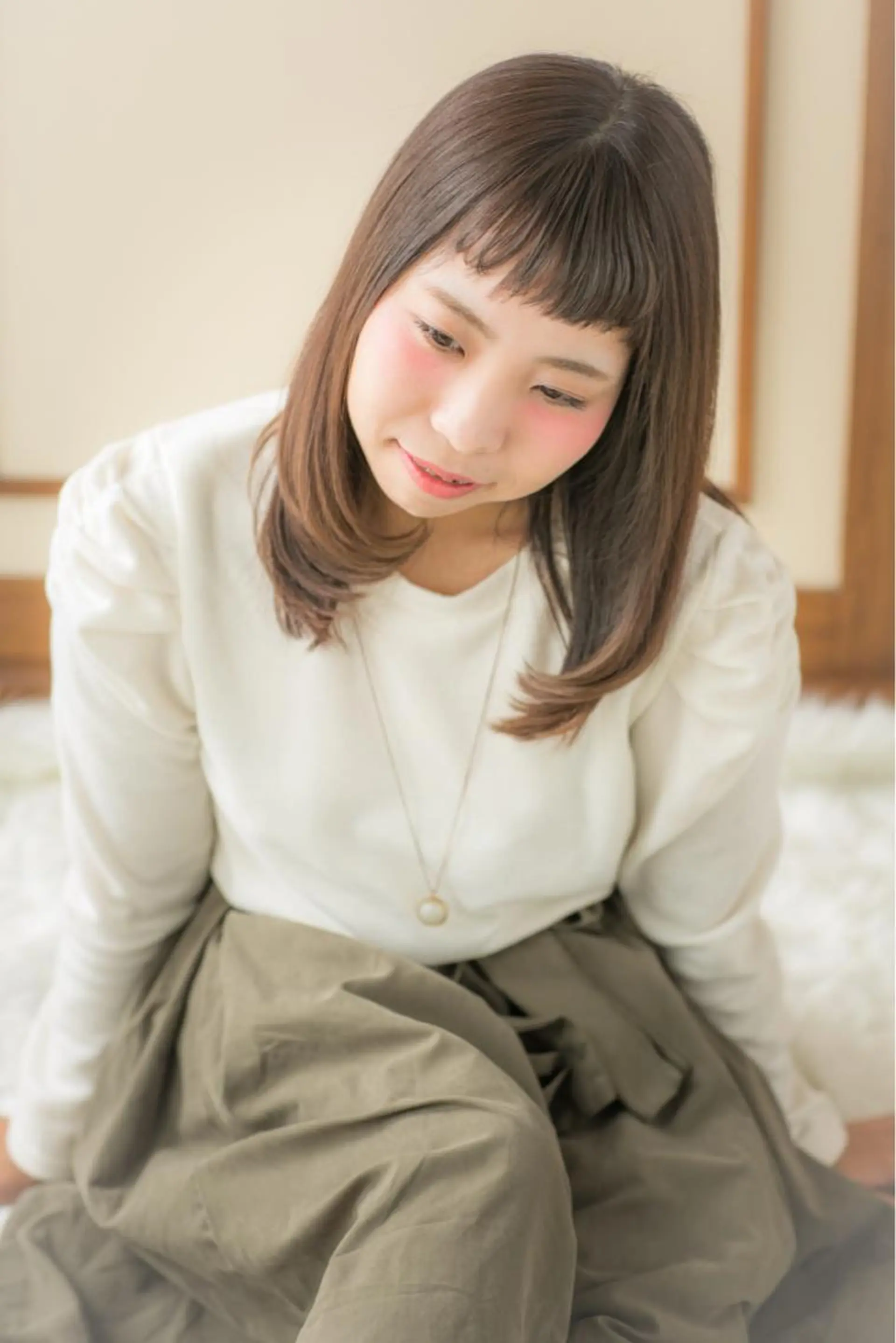 セミロング カラー ヘアアレンジ 🐮牛島 一貴🐮のヘアスタイル