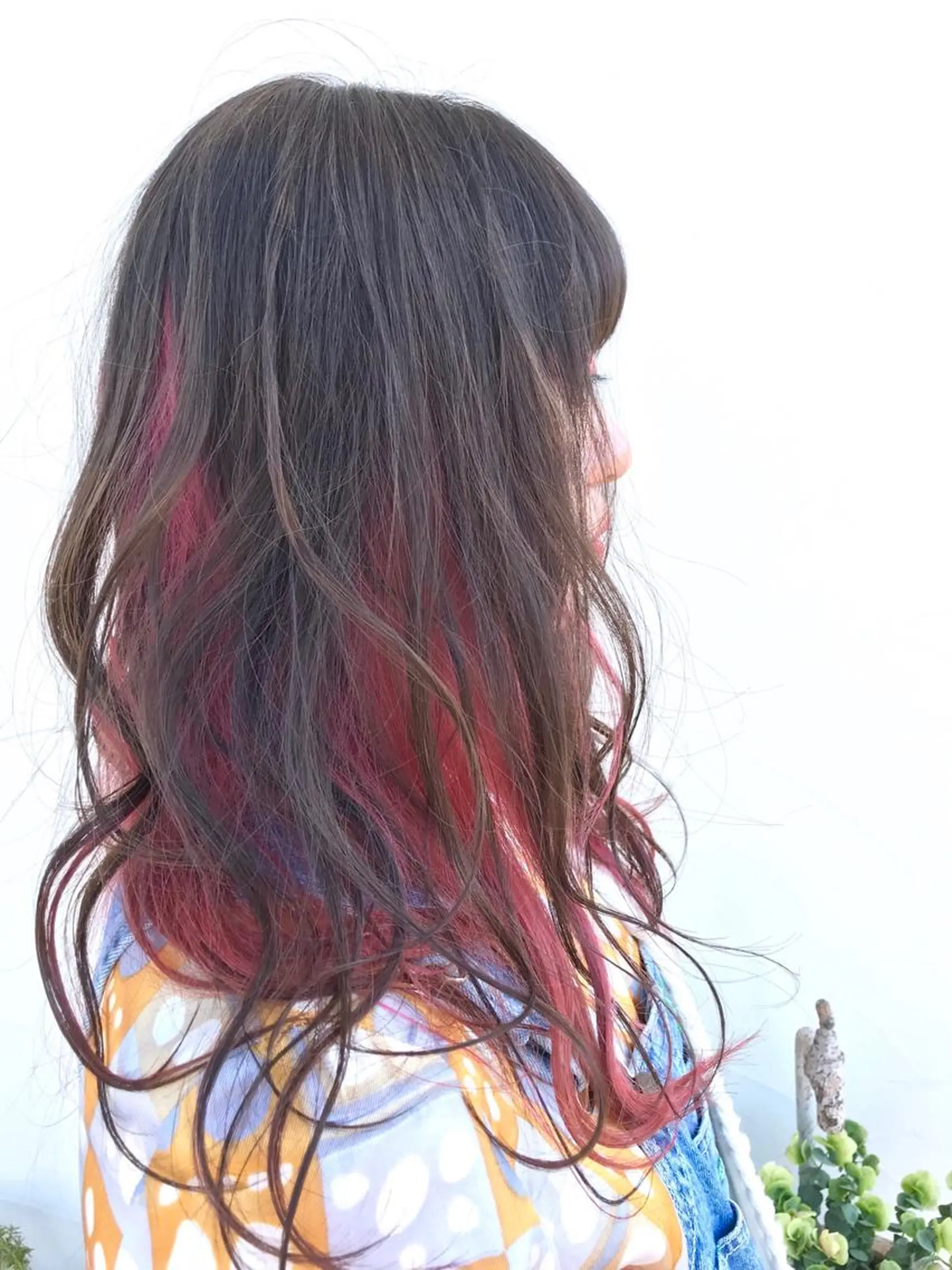 ロング カラー インナーカラー ピンクカラー Hair Musee   柱店所属・topstylist 吉住 早織のヘアスタイル