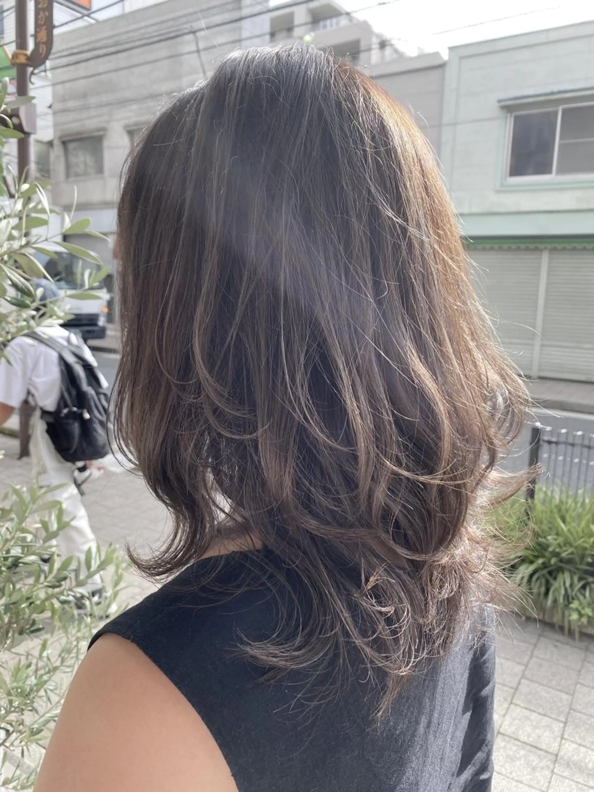 ロング カラー パーマ ヘアアレンジ ブリーチ 透明感カラー ハイライトカラー ボブ くせ毛 増子 幹樹のヘアスタイル